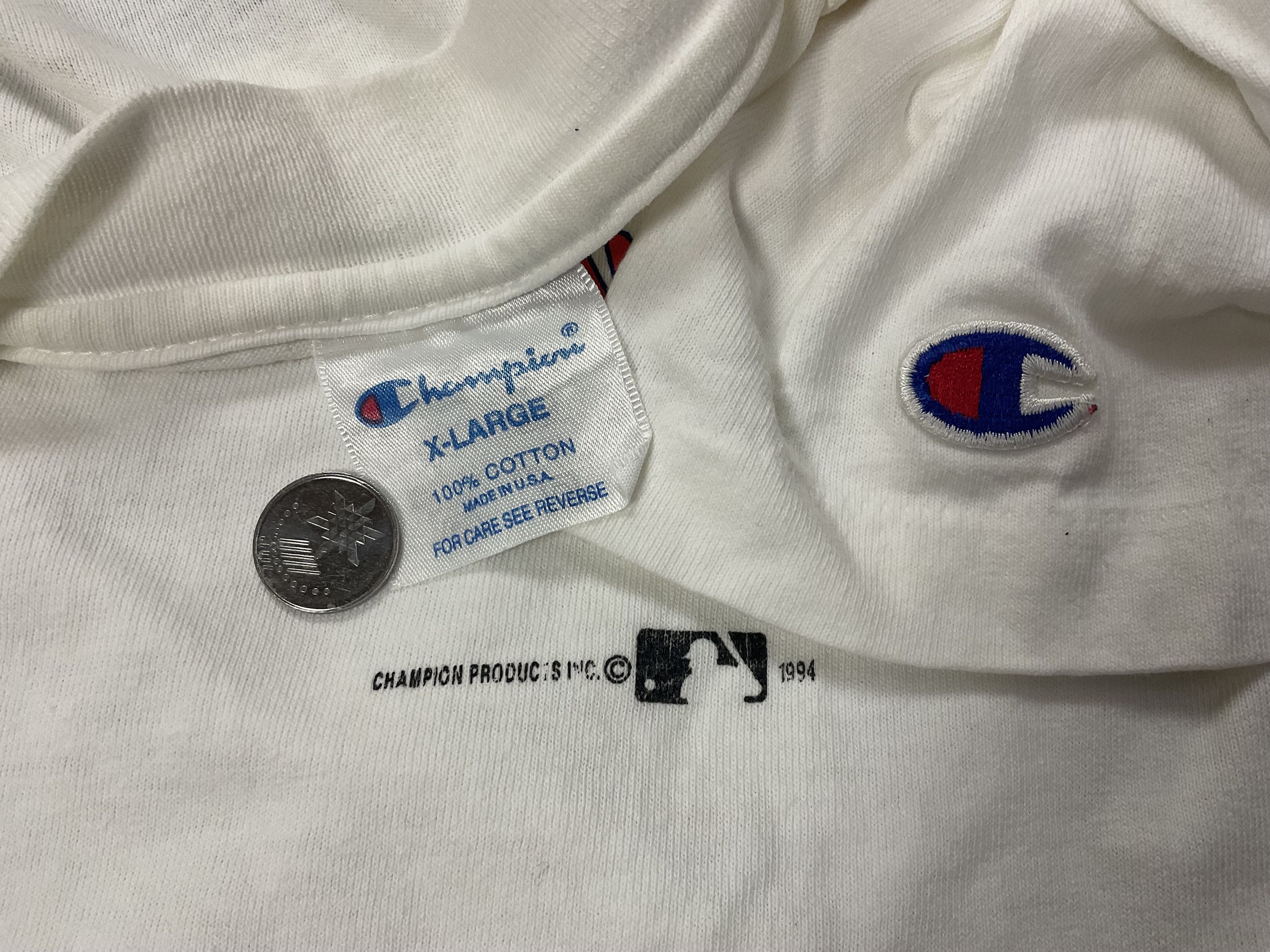 Champion Vintage Champion USA 1994 mlb New York Yankees T-Shirt Size US XL / EU 56 / 4 - 5 Thumbnail