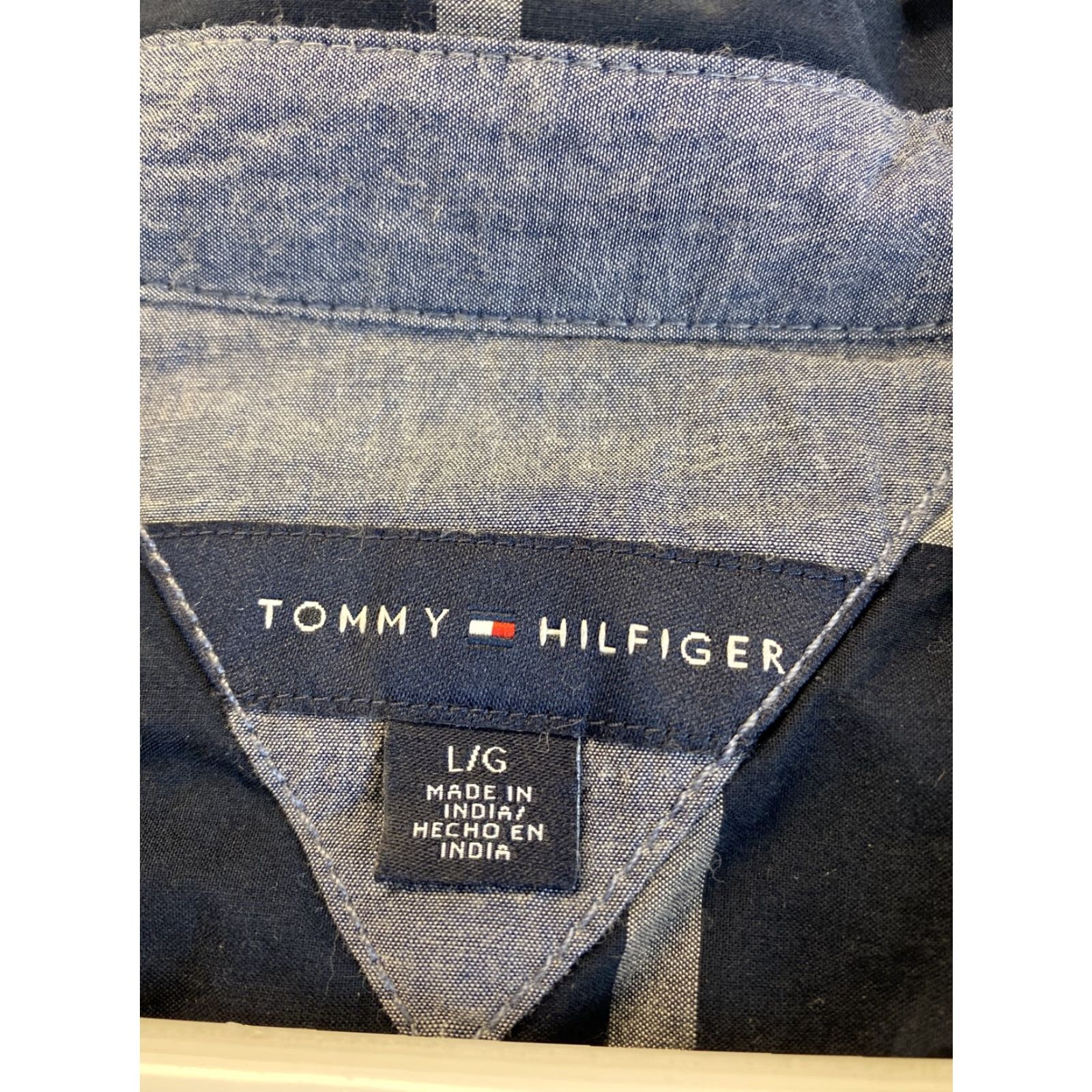 Tommy Hilfiger VINTAGE Tommy Hilfiger Shirt Mens Medium Button-Up Plaid Blue 41-62 Casual Preppy Mens Size US M / EU 48-50 / 2 - 6 Thumbnail