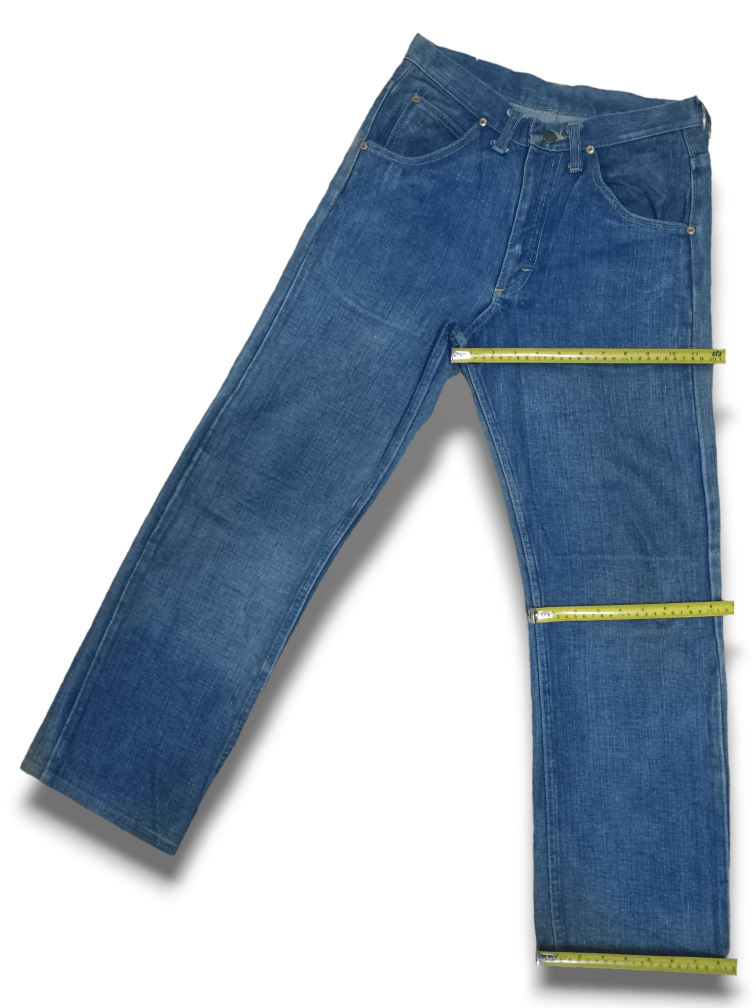 Lee Vintage 90s Lee Talon Zip Blue Wash Reworked Baggy Jeans Size US 28 / EU 44 - 7 Thumbnail