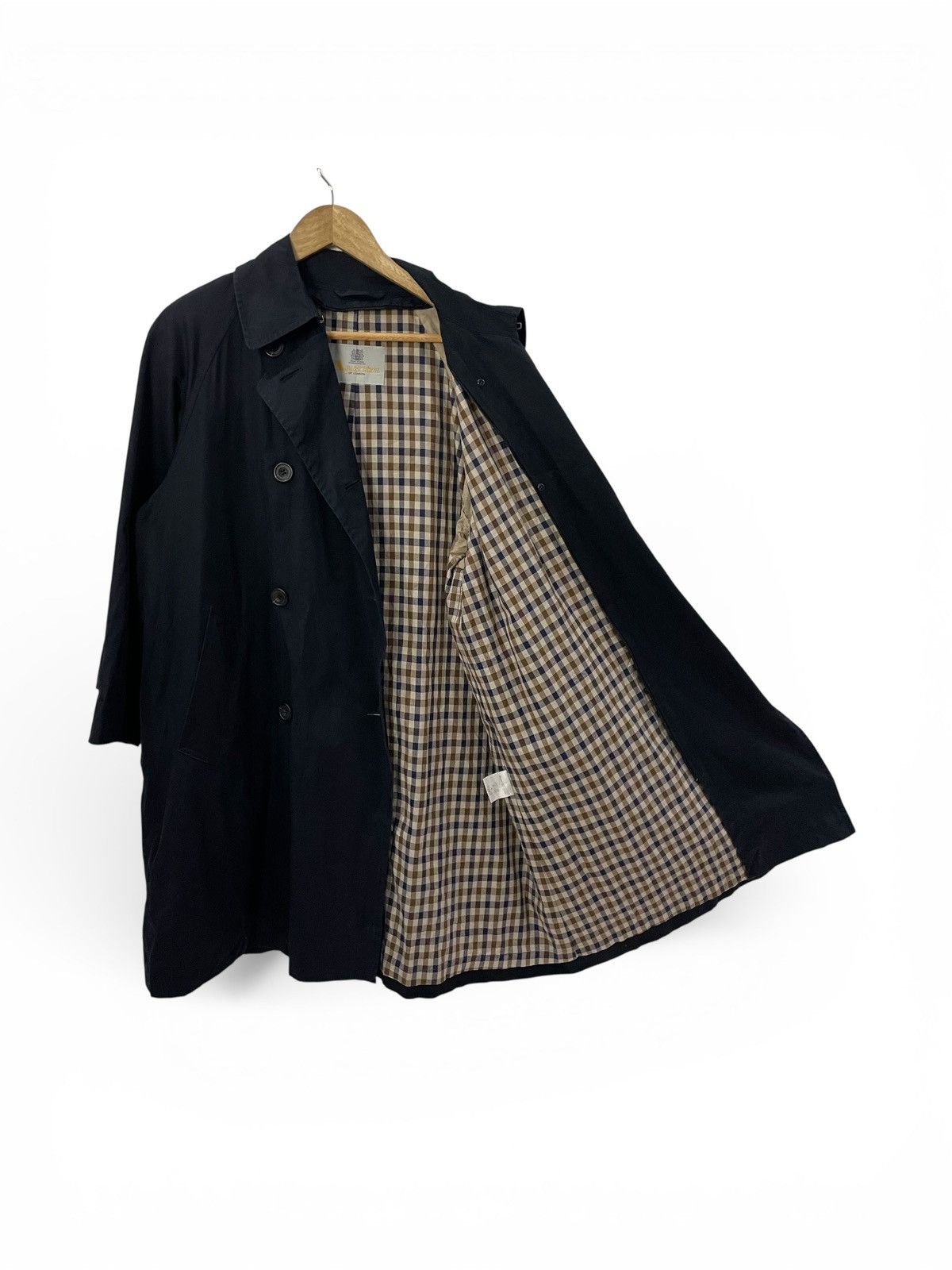 Aquascutum Vintage Aquascutum Nova Check Trench Coat Jacket Size US L / EU 52-54 / 3 - 1 Thumbnail