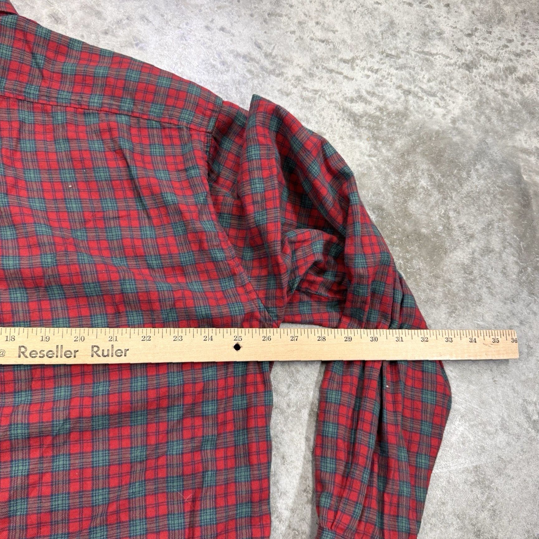 Lee VINTAGE Lee Union Made Button-Up Plaid Shirt Mens Large Red 80s Sanforized Cotton Flannel Size US M / EU 48-50 / 2 - 6 Thumbnail