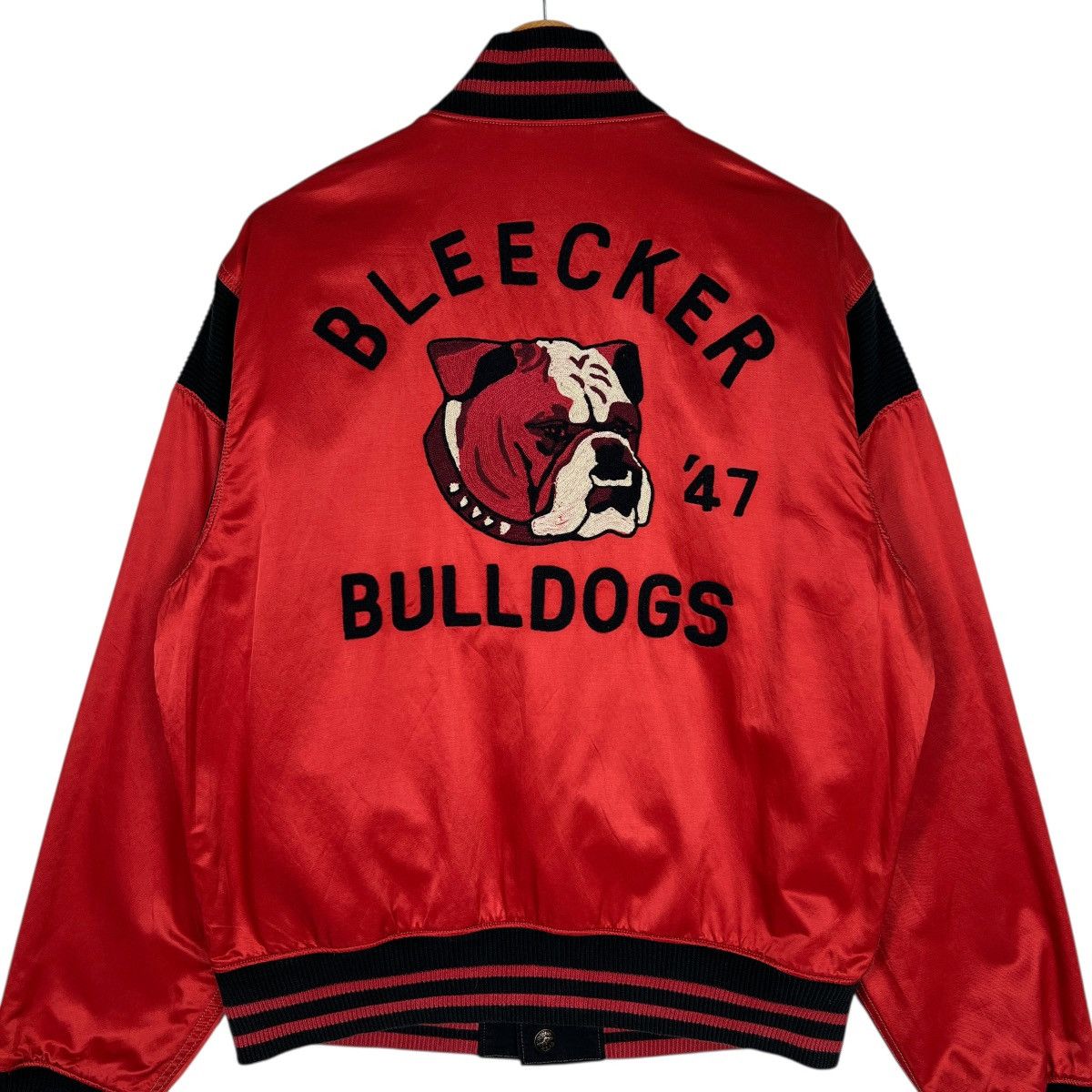 Polo Ralph Lauren 90s Vintage Polo Ralph Lauren Polo Wing Bulldog Satin Jacket Size US XL / EU 56 / 4 - 5 Thumbnail