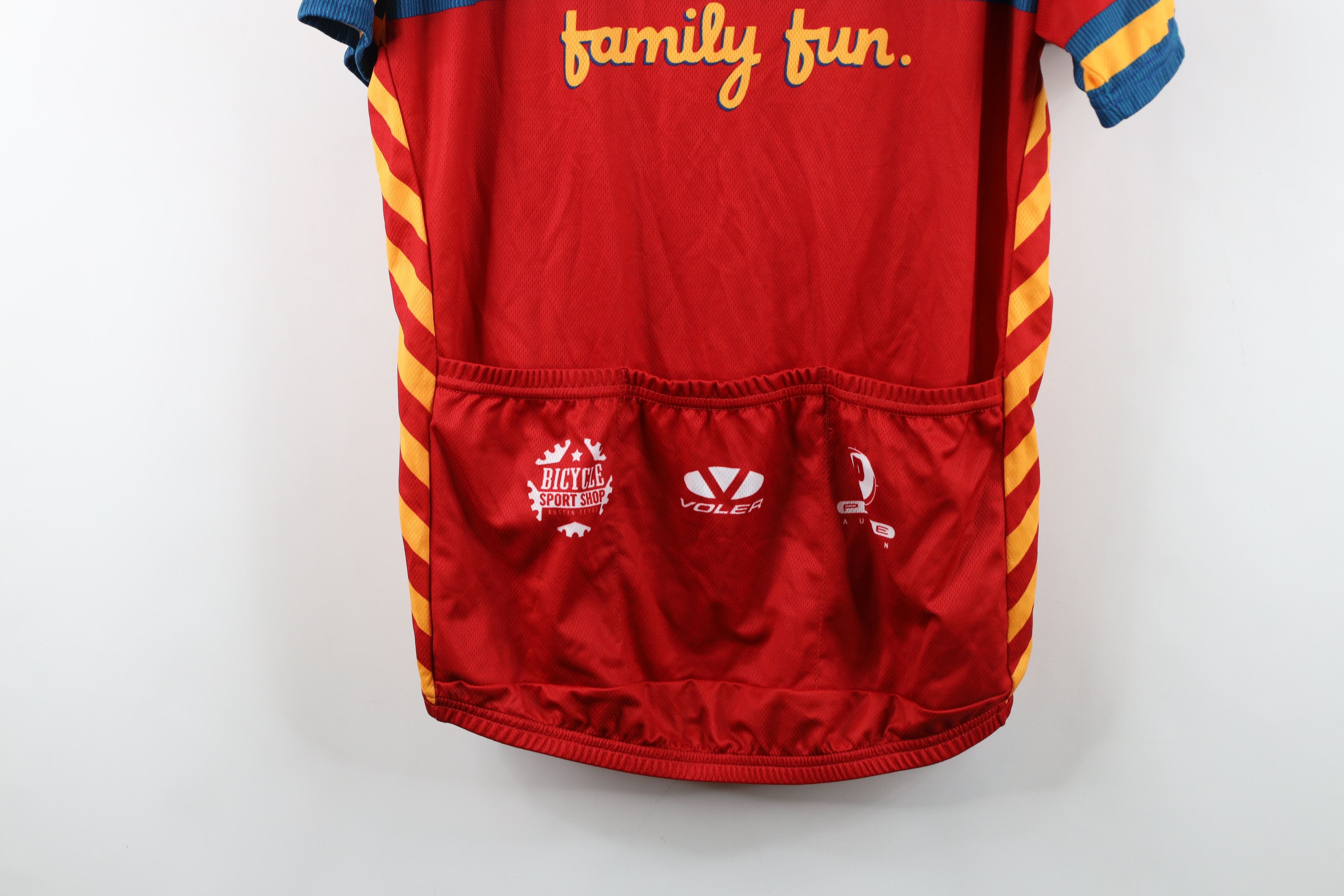 Vintage Vintage for AIDS Club Raglan Bicycle Cycling Jersey USA Red Size US L / EU 52-54 / 3 - 16 Thumbnail