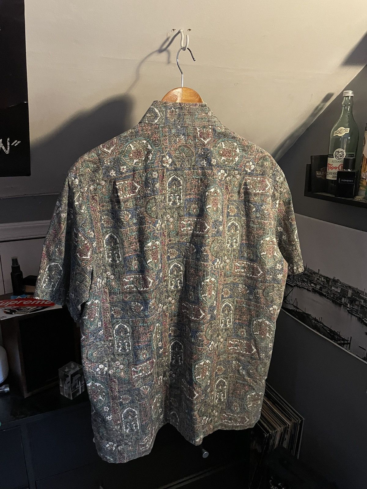 Vintage Vintage 90’s Sunfaded Hawaiian Button Up Shirt Size US L / EU 52-54 / 3 - 4 Thumbnail