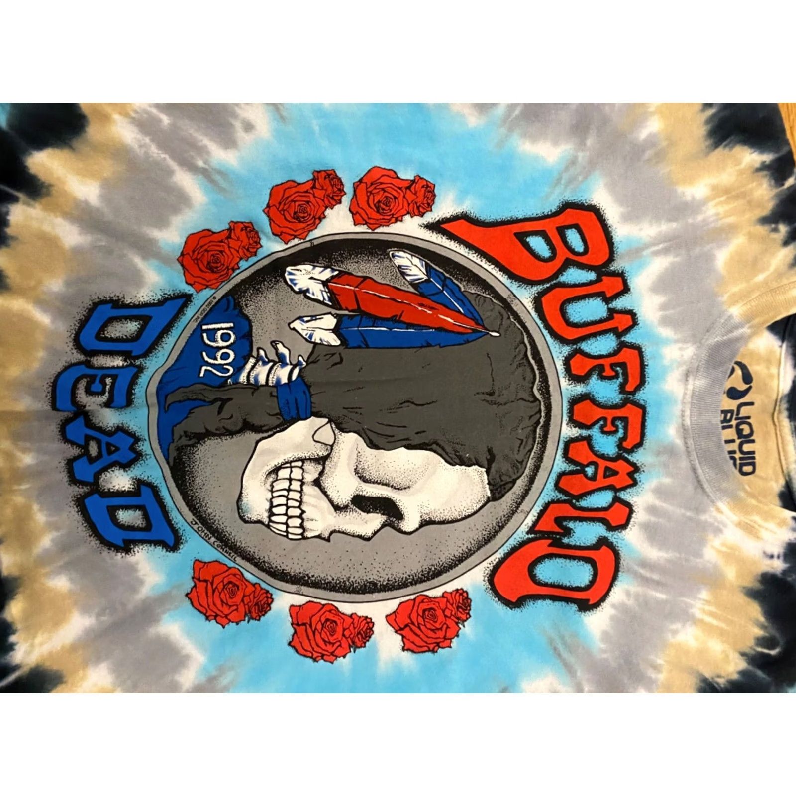 Liquid Blue Grateful Dead Buffalo 1992 Nickel Garcia 2 Side TIE DYE T-Shirt Mens Small Color Multi-Color Shirt Graphic Tee 100% Cotton Tie Dye Size US S / EU 44-46 / 1 - 3 Thumbnail
