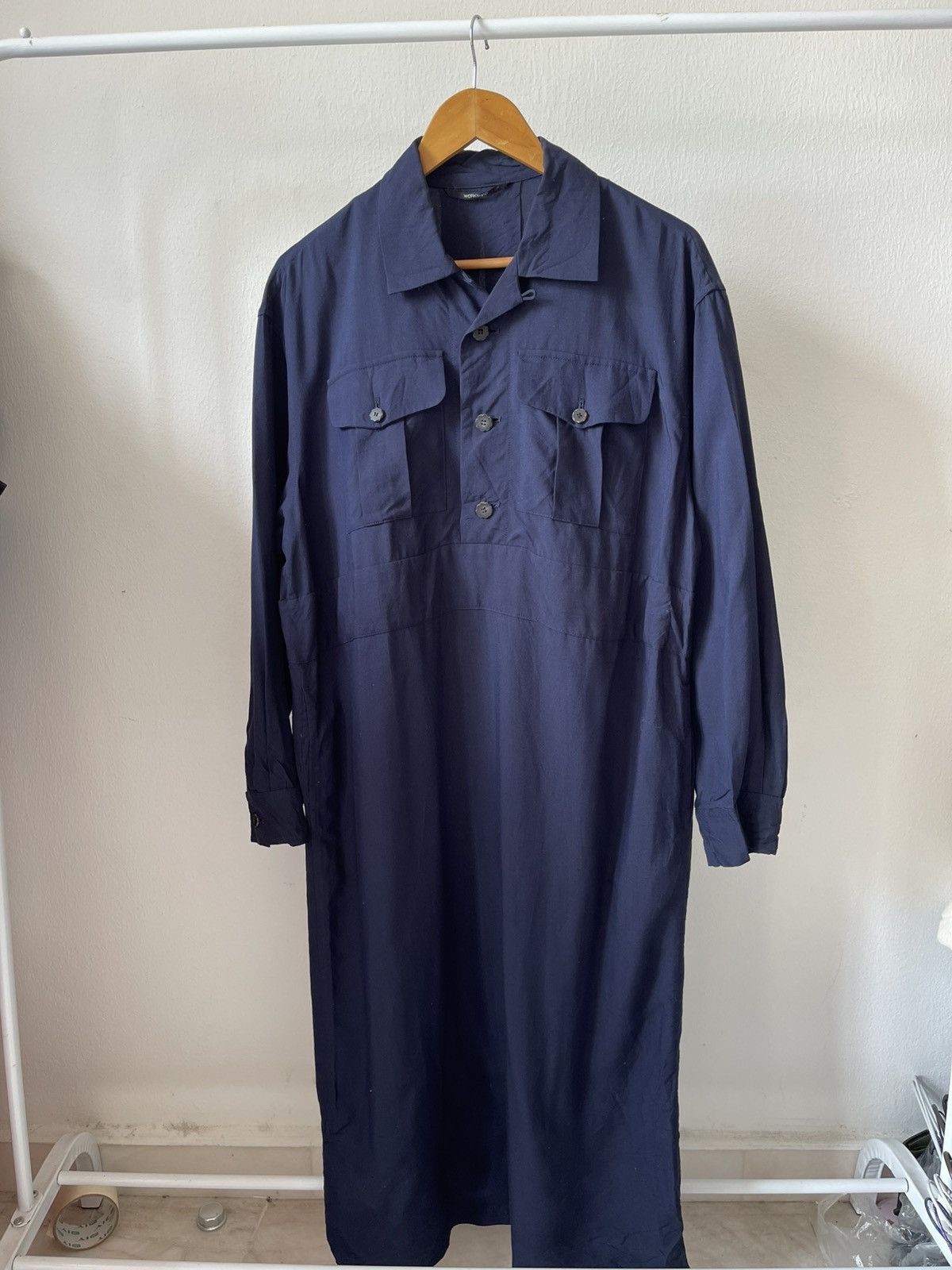 Yohji Yamamoto 90s WorkShop Yohji Yamamoto Rayon Dress A4 Size L / US 10 / IT 46 - 6 Thumbnail