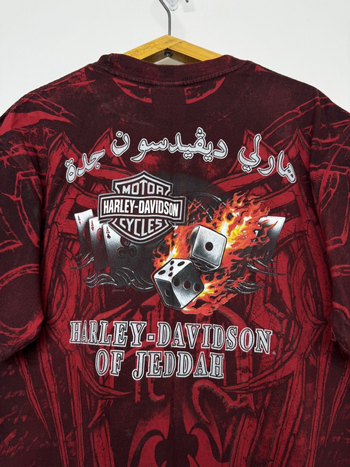 Harley Davidson Sickest Vintage Y2k Rare Harley Davidson All Print T-Shirt Size US L / EU 52-54 / 3 - 4 Thumbnail