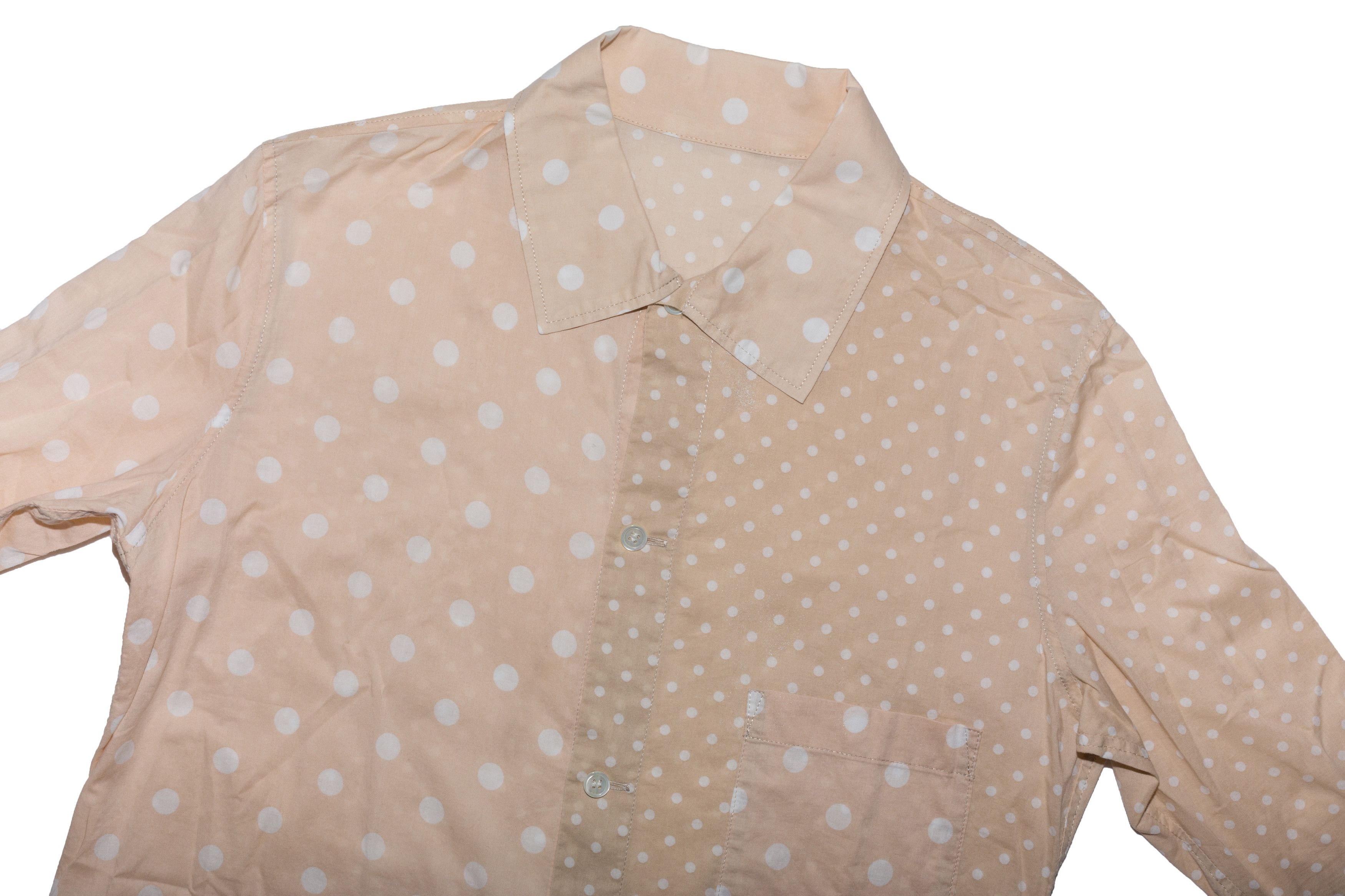 Yohji Yamamoto ASYMMETRIC POLKA DOT BLOUSE SHIRT Size S / US 4 / IT 40 - 3 Thumbnail