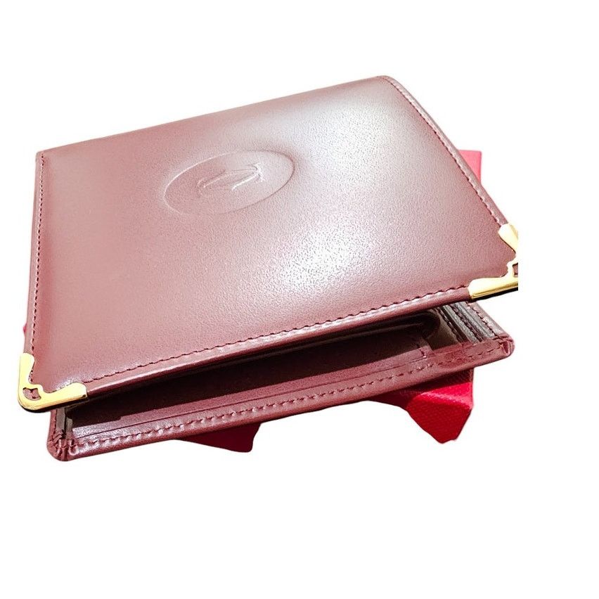 Cartier Cartier Bifold Wallet Vintage Must de Cartier Bordeaux Size ONE SIZE - 3 Thumbnail