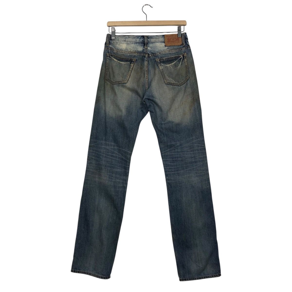 Japanese Brand SHIPS 1975 Repro Workwear Jeans – Destroyed Knees Grime Fade Size 30" / US 8 / IT 44 - 9 Thumbnail
