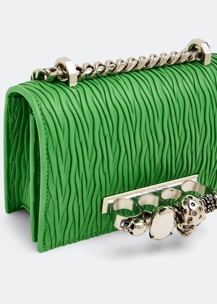 Alexander McQueen CC000025 Size: OS / Jewelled Satchel Mini Bag in Green Size ONE SIZE - 2 Thumbnail