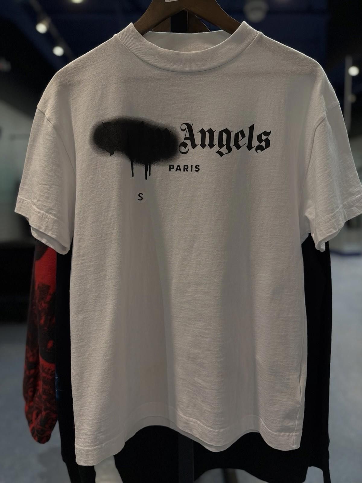 Palm Angels Size Small - Palm Angels Logo Crew T-Shirt ' White' Size US S / EU 44-46 / 1 - 2 Thumbnail