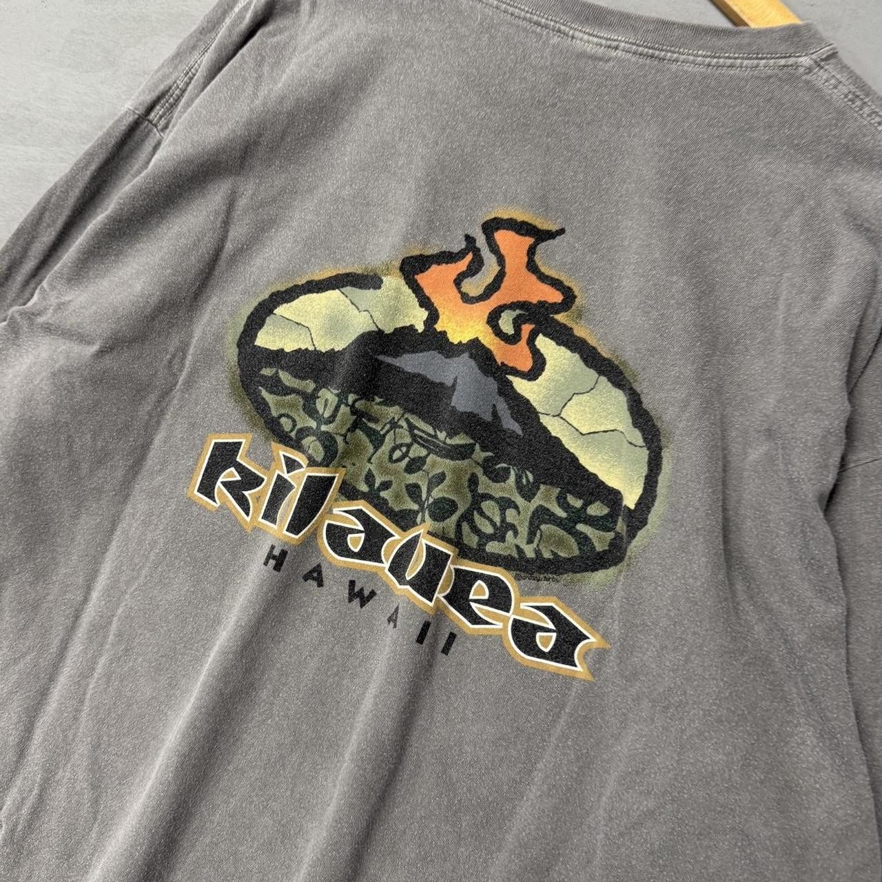 Other Hawaii Volcano Kilauea Grey Long Sleeve y2k Surfer Shirt XXL Size US XXL / EU 58 / 5 - 2 Thumbnail