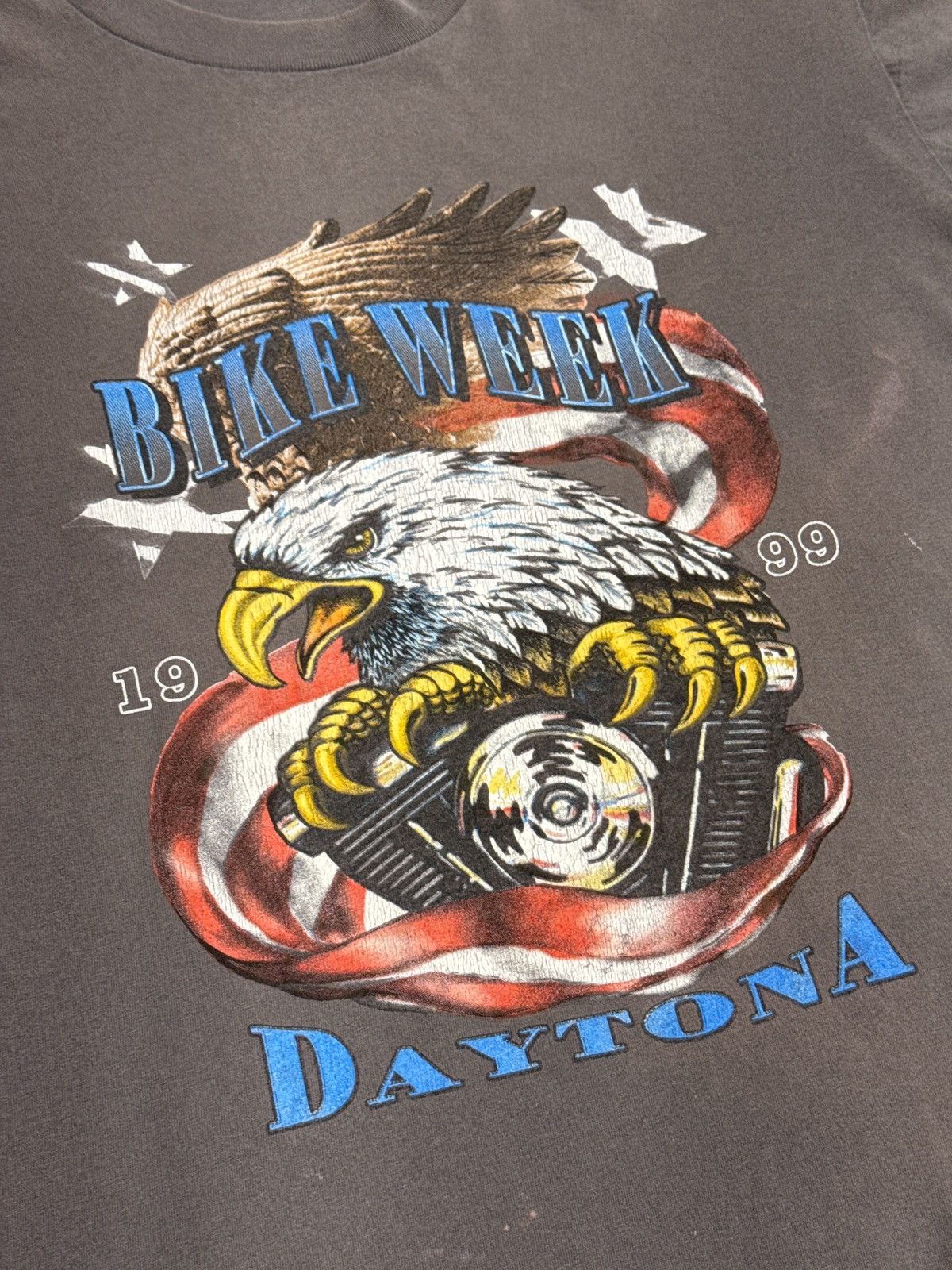Vintage Biker Week Daytona 1999 Vintage 90’s Single Stitch T-Shirt Size US L / EU 52-54 / 3 - 3 Thumbnail