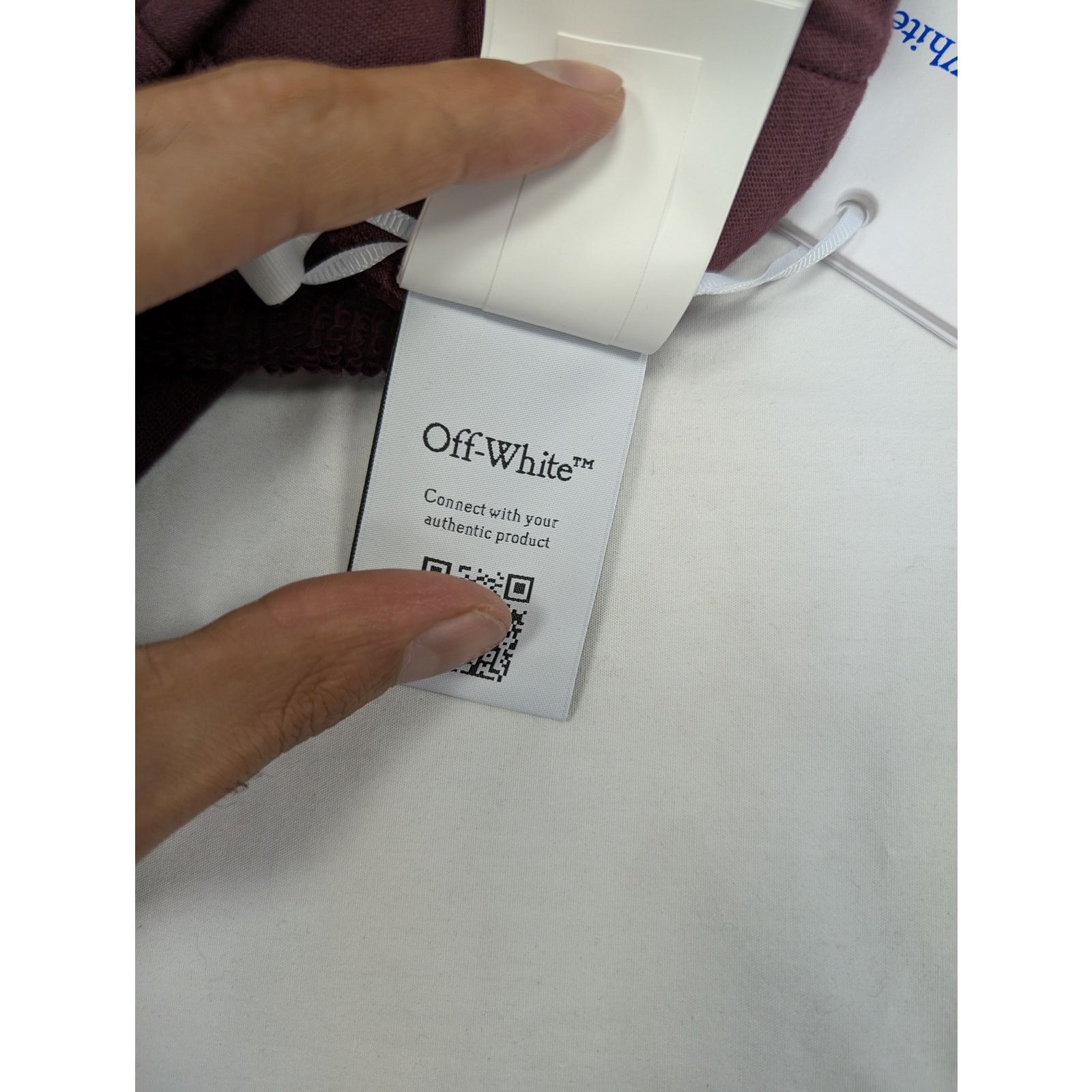 Off-White o1rshd1 Emb Sweatpants Fig Fig in Maroon Size US 36 / EU 52 - 21 Thumbnail