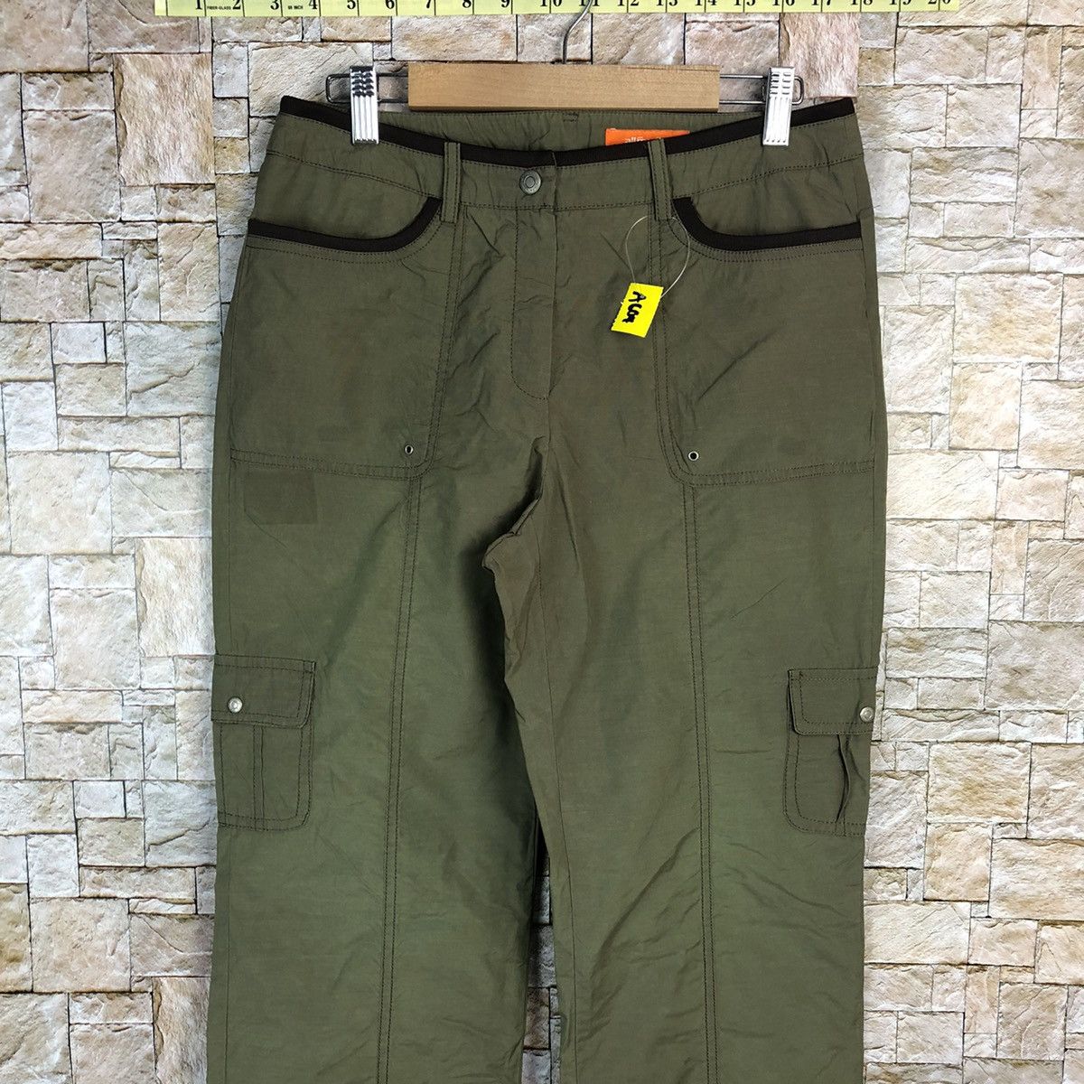 Japanese Brand All Ror You Green Cargo Multipocket Pants #A604 Size 28" / US 6 / IT 42 - 5 Thumbnail