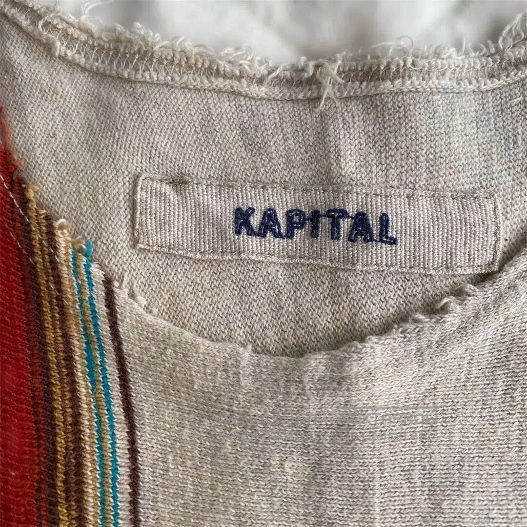 Kapital Japanese Kapital Knit Vest with Stripes. Size XS / US 0-2 / IT 36-38 - 3 Thumbnail