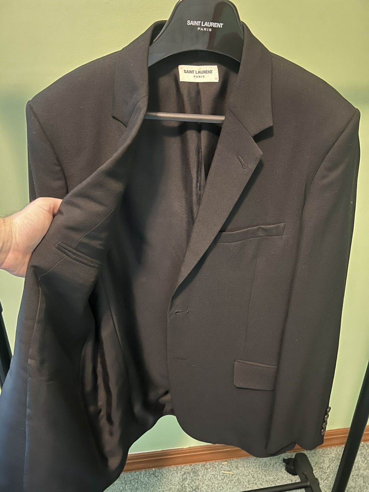 Saint Laurent Paris Saint Laurent Le-Smoking Blazer Size 54R - 3 Thumbnail
