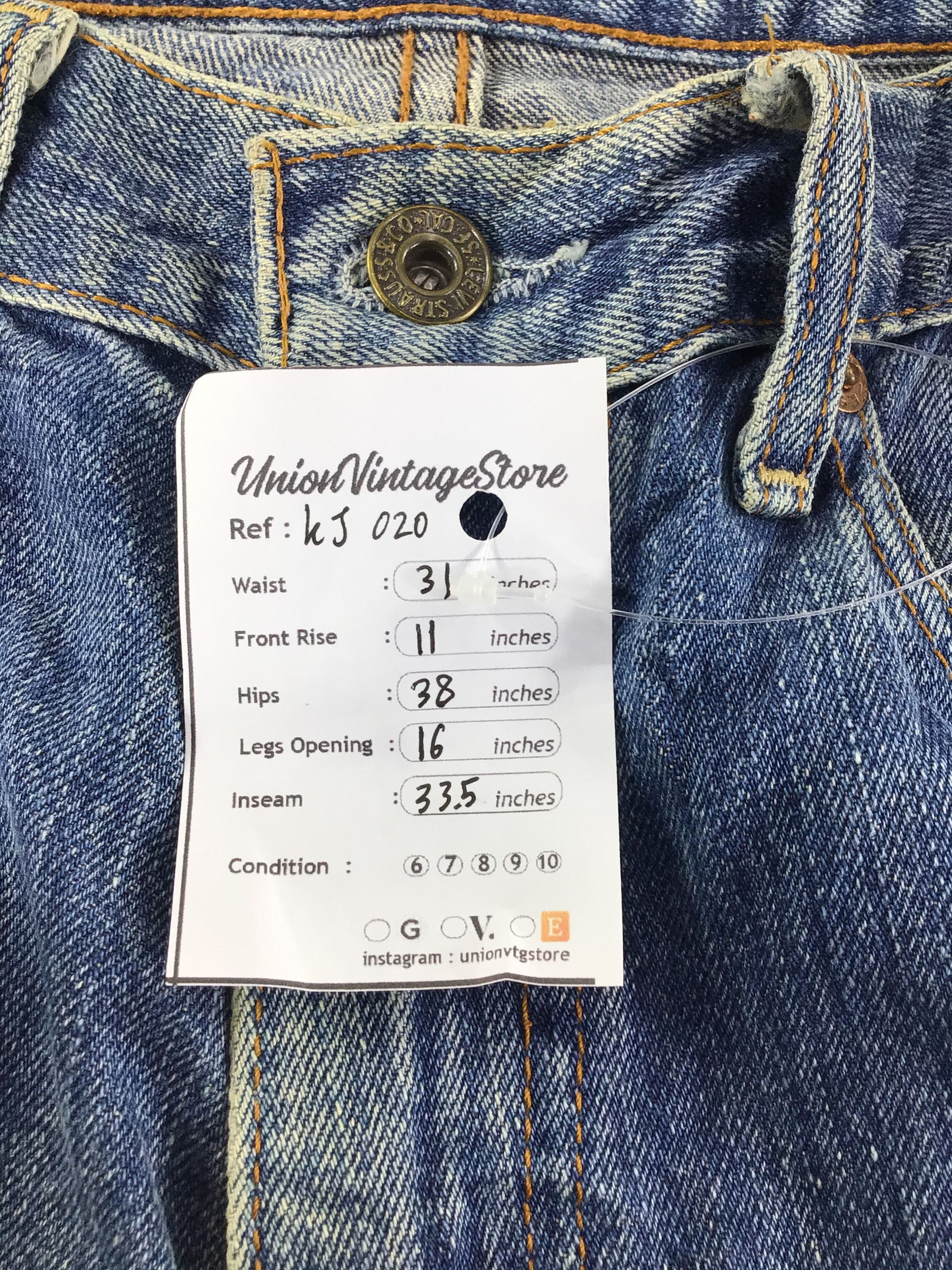 Levi's Vintage Levis 503 Jeans Faded Blue Denim KJ020 Size US 31 - 11 Thumbnail