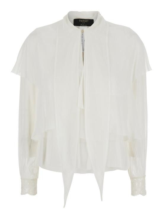 TWINSET TWINSET Women Shirts 251TP274100282 White Size M / US 6-8 / IT 42-44 - 1 Thumbnail