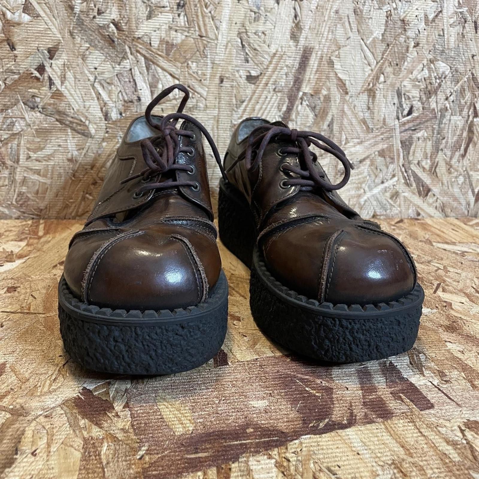 Other ☮️ Vintage 1990s Japanese Daddy Long Legs Punk Creepers ☮️ Size US 7 / IT 37 - 5 Thumbnail