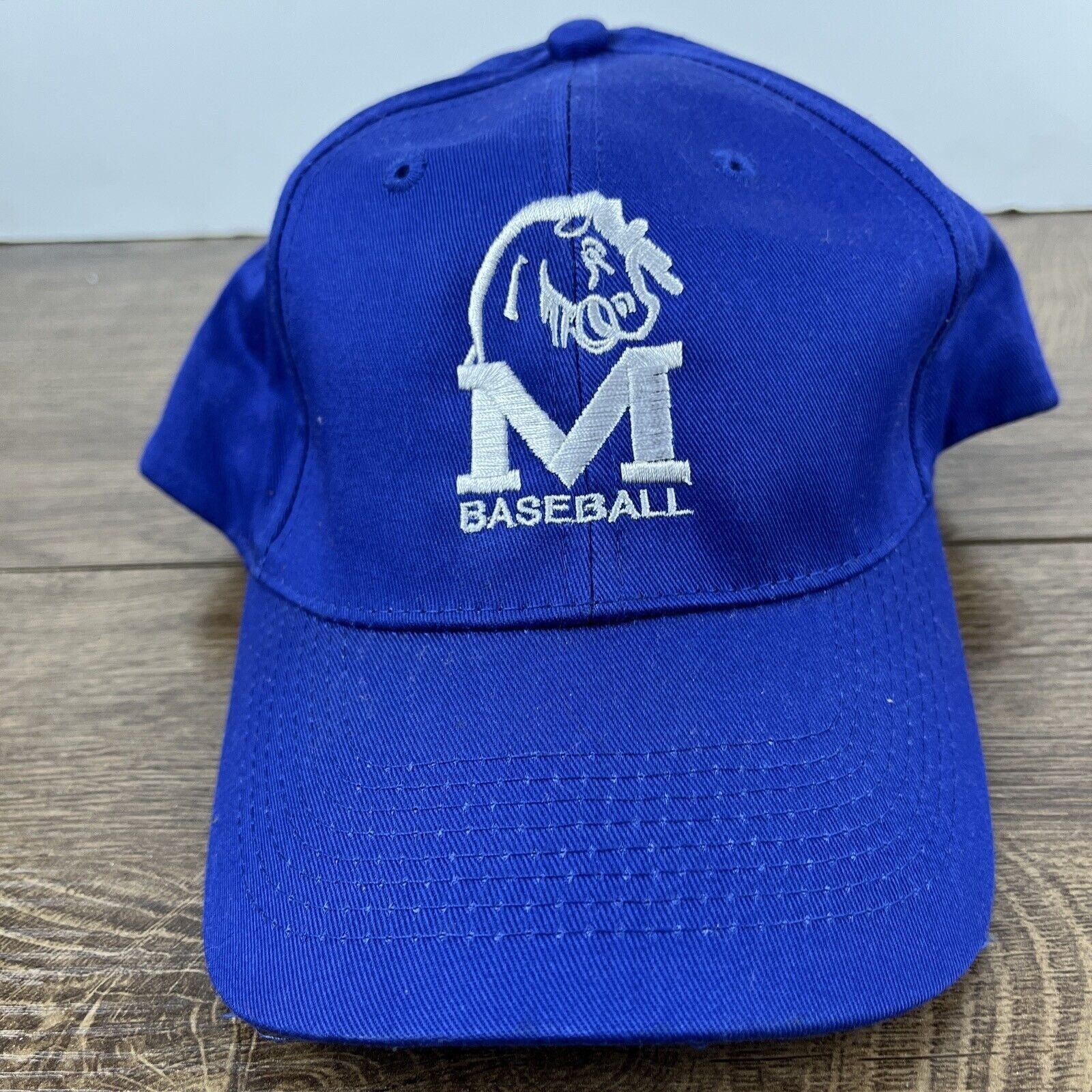 Other Mustangs Baseball Hat Blue Mustangs Hat Adjustable Blue Adul Size ONE SIZE - 4 Thumbnail