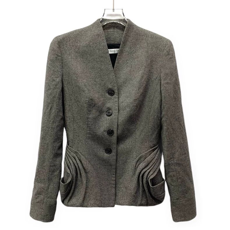 Dior Dior Gray-brown wool single-breasted long-sleeved suit Size XS / US 0-2 / IT 36-38 - 1 Thumbnail