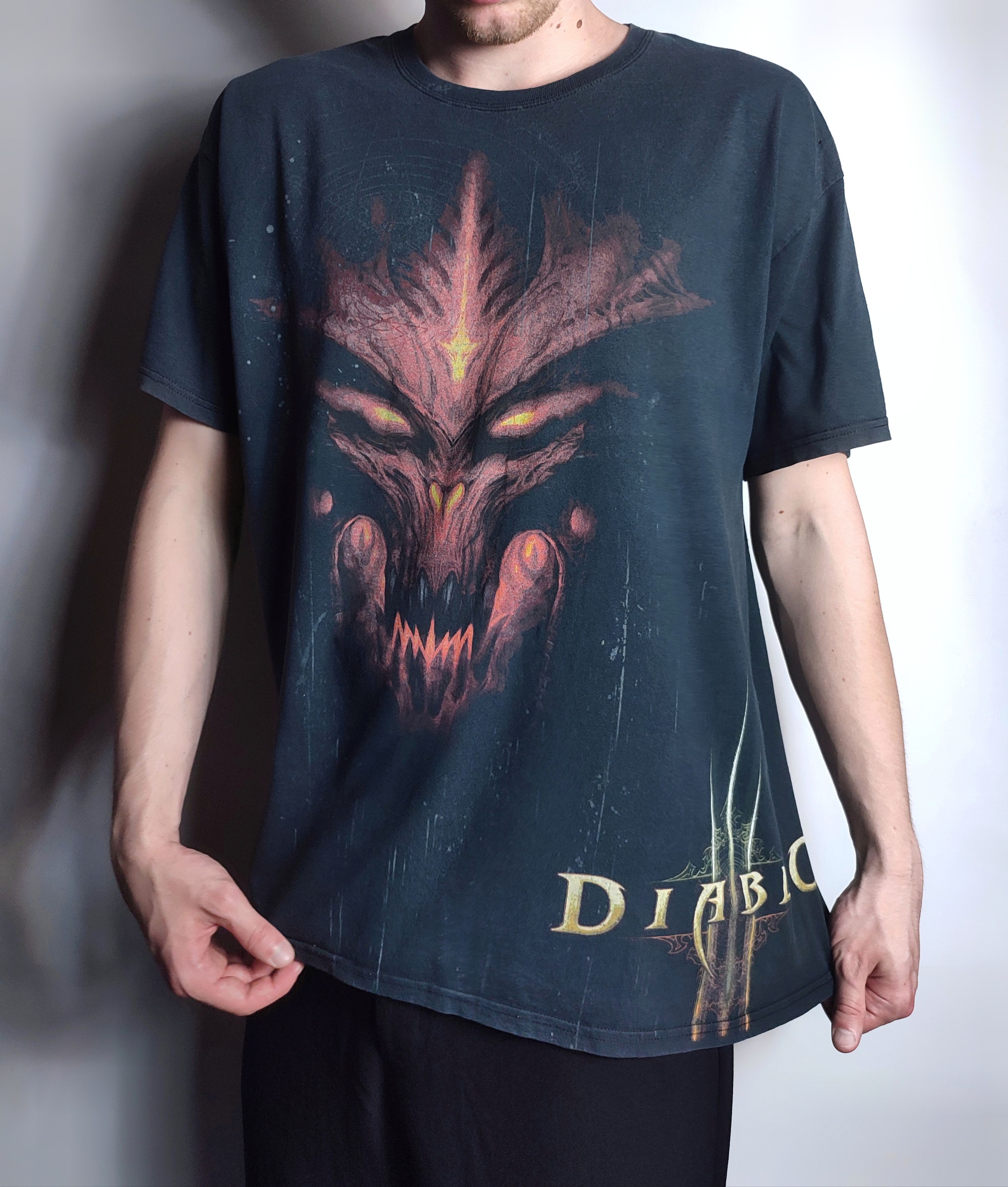 Playstation Diablo 3 blizzard game vintage t-shirt Size US XL / EU 56 / 4 - 13 Thumbnail