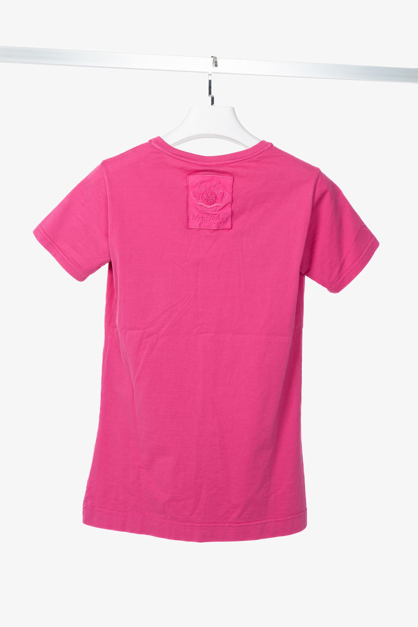 MR & MRS ITALY Mr & Mrs Italy Pink Cotton-Jersey Multi-Patch T-Shirt Size S / US 4 / IT 40 - 2 Thumbnail