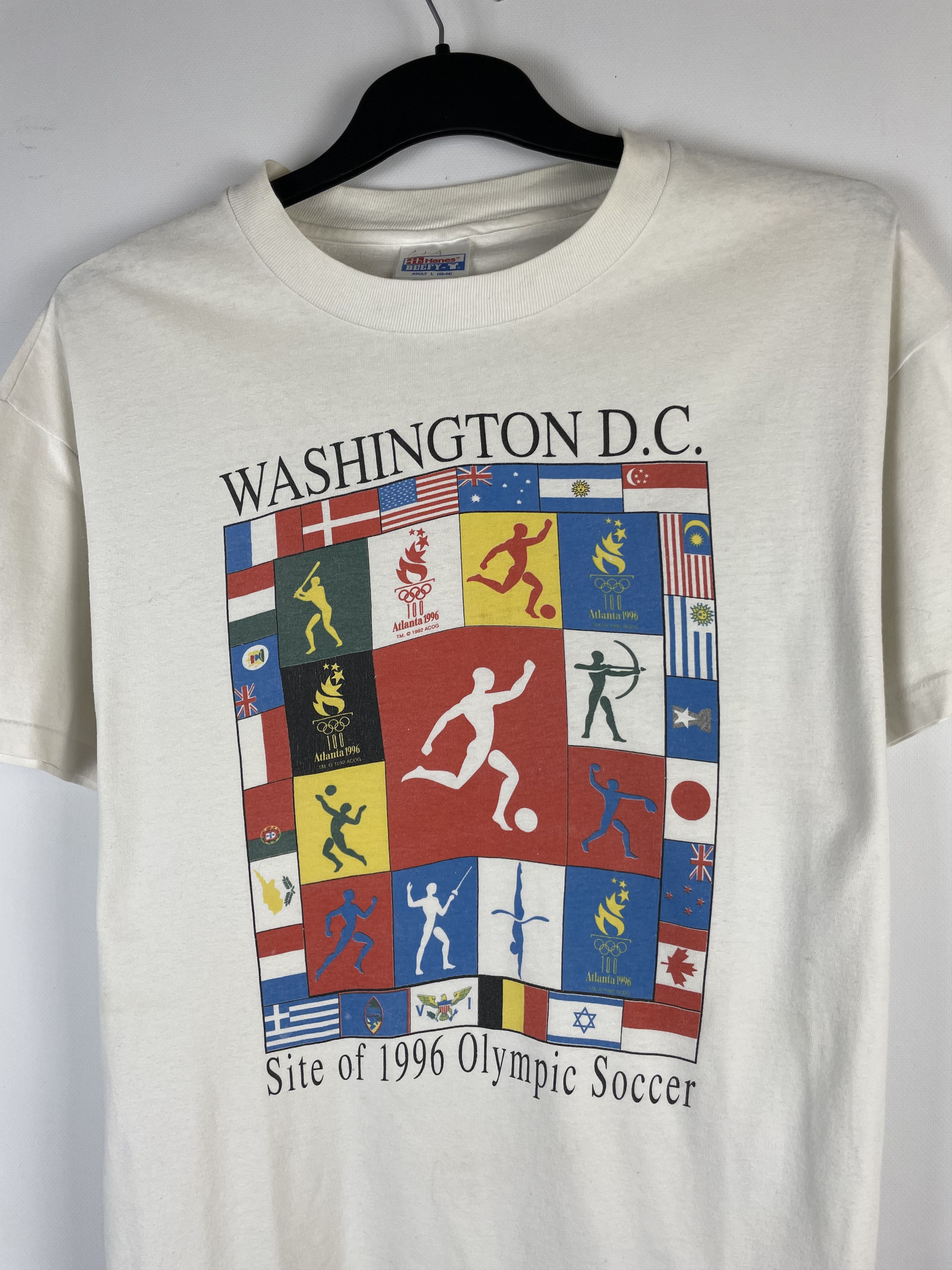 USA Olympics Vintage Washington 1996 Olympic Gamesn Tee Size US L / EU 52-54 / 3 - 3 Thumbnail