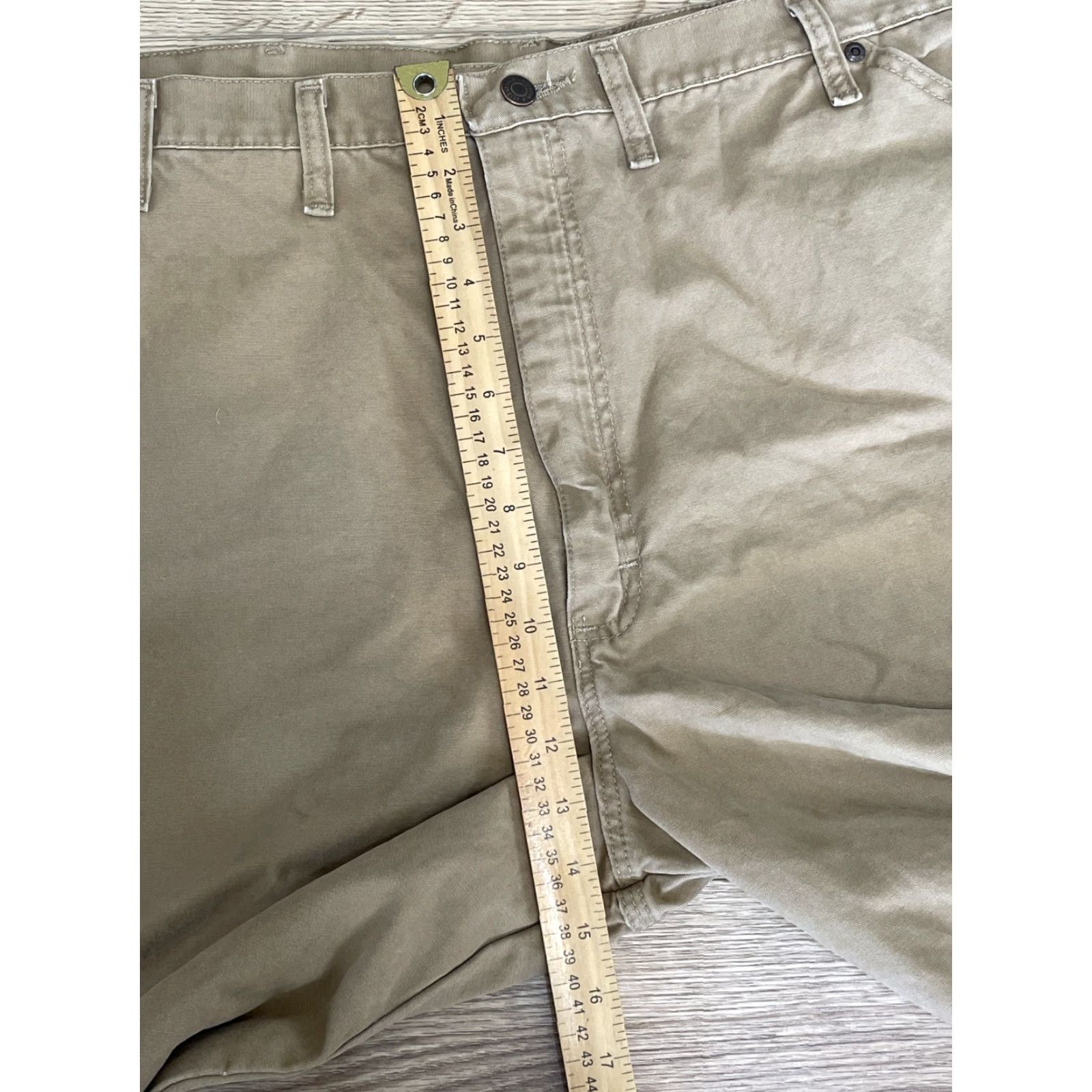 Wrangler Vintage Wrangler Men's Pants 44x32 Canvas Straight Leg Chino Workwear Size US 44 / EU 60 - 4 Thumbnail