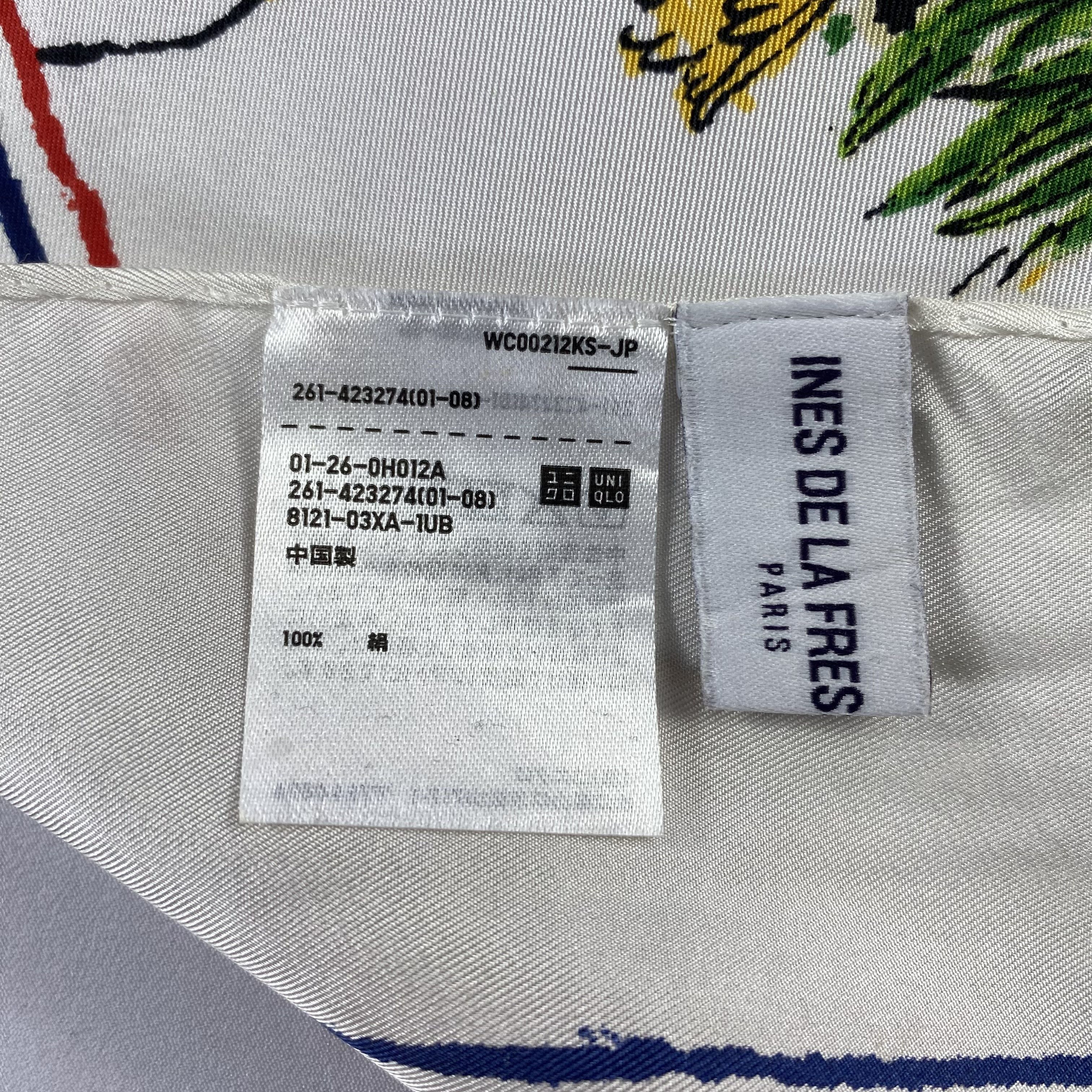 Uniqlo × Vintage Ines De La Fressange Handkerchief / Neckerchief-P1131 Size ONE SIZE - 5 Thumbnail