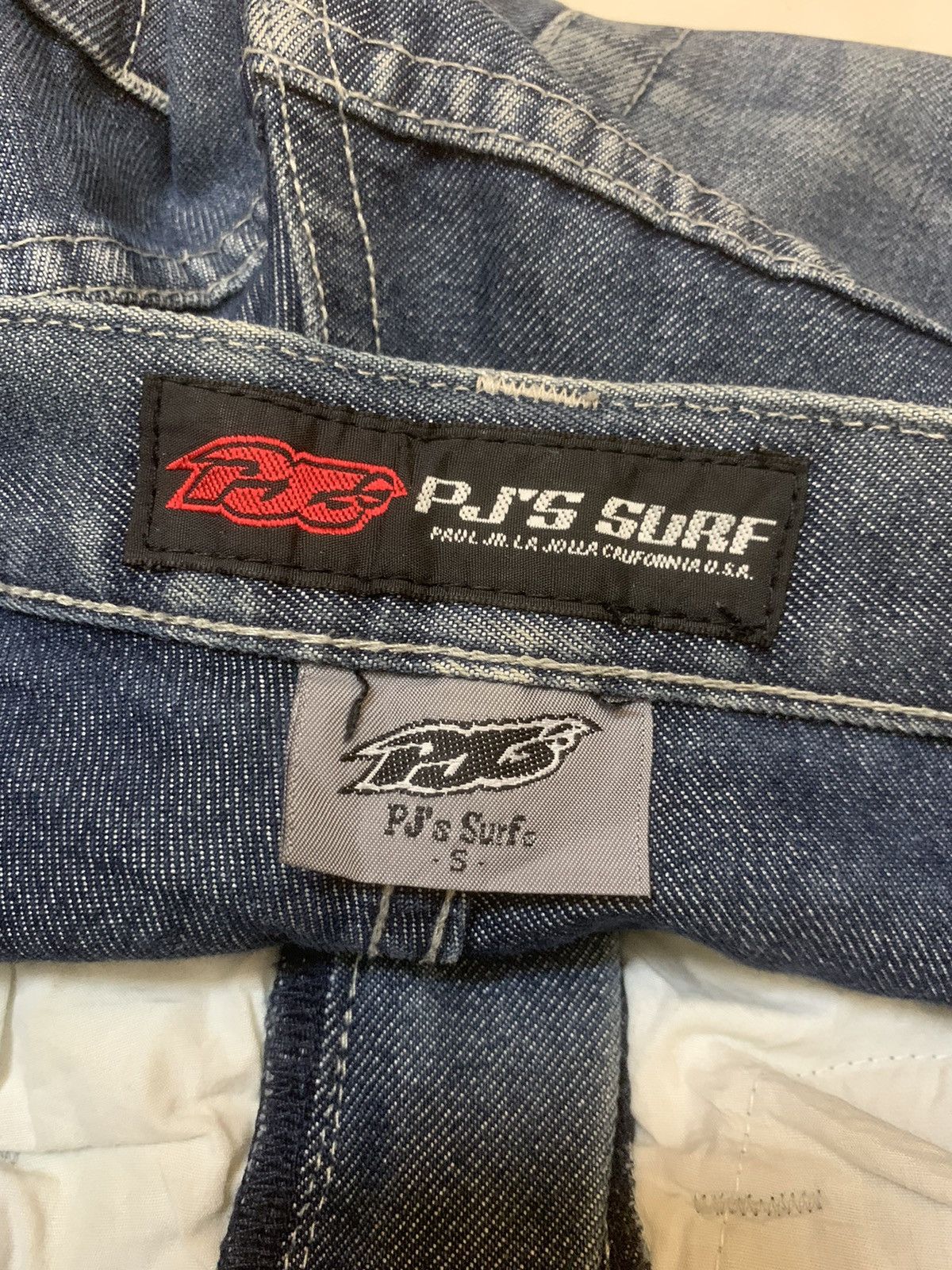 JNCO PJ’s SURF BAGGY DOUBLE WAIST DENIM Size US 27 - 8 Thumbnail