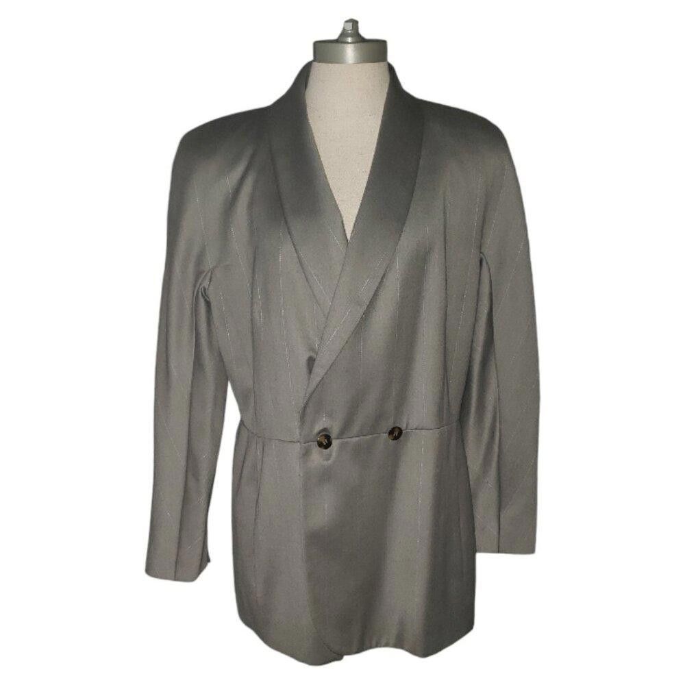 Harve Benard CT1850 Harve Benard NWT Ladies Olive 90's Dble Breast Suit Size 36" / US 14 / IT 50 - 1 Thumbnail