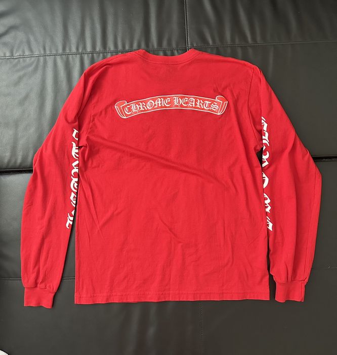 Chrome Hearts Chrome hearts red long sleeve | Grailed