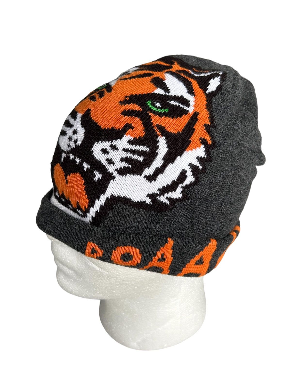 Japanese Brand × Kapital × Vintage Japanese Style Tiger Big Logo Beanie Hats RARE Design☠️☠️ Size ONE SIZE - 4 Thumbnail