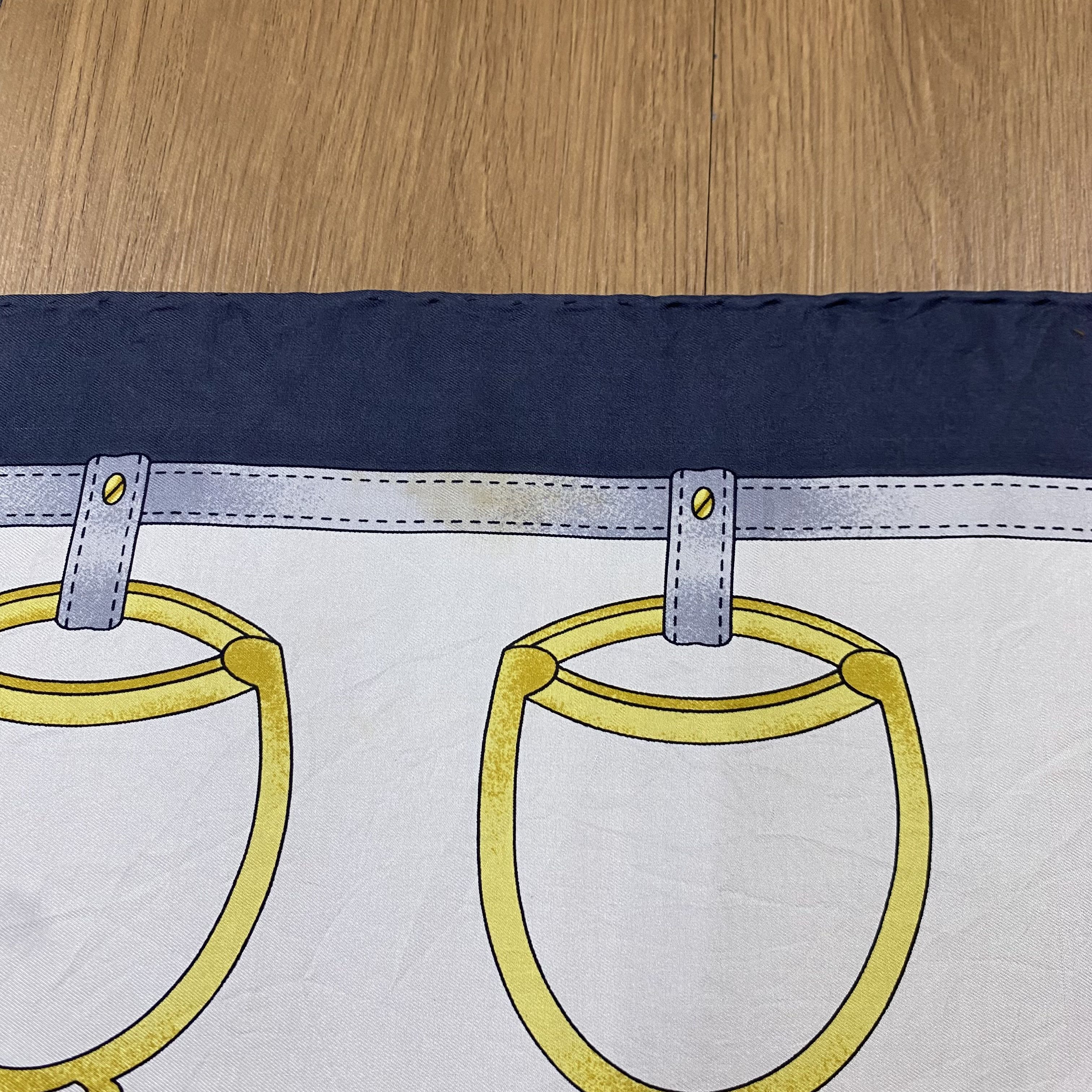 Celine × Vintage Vintage 90s Celine Silk Scarf Square Scarf SSC001 Size ONE SIZE - 2 Thumbnail