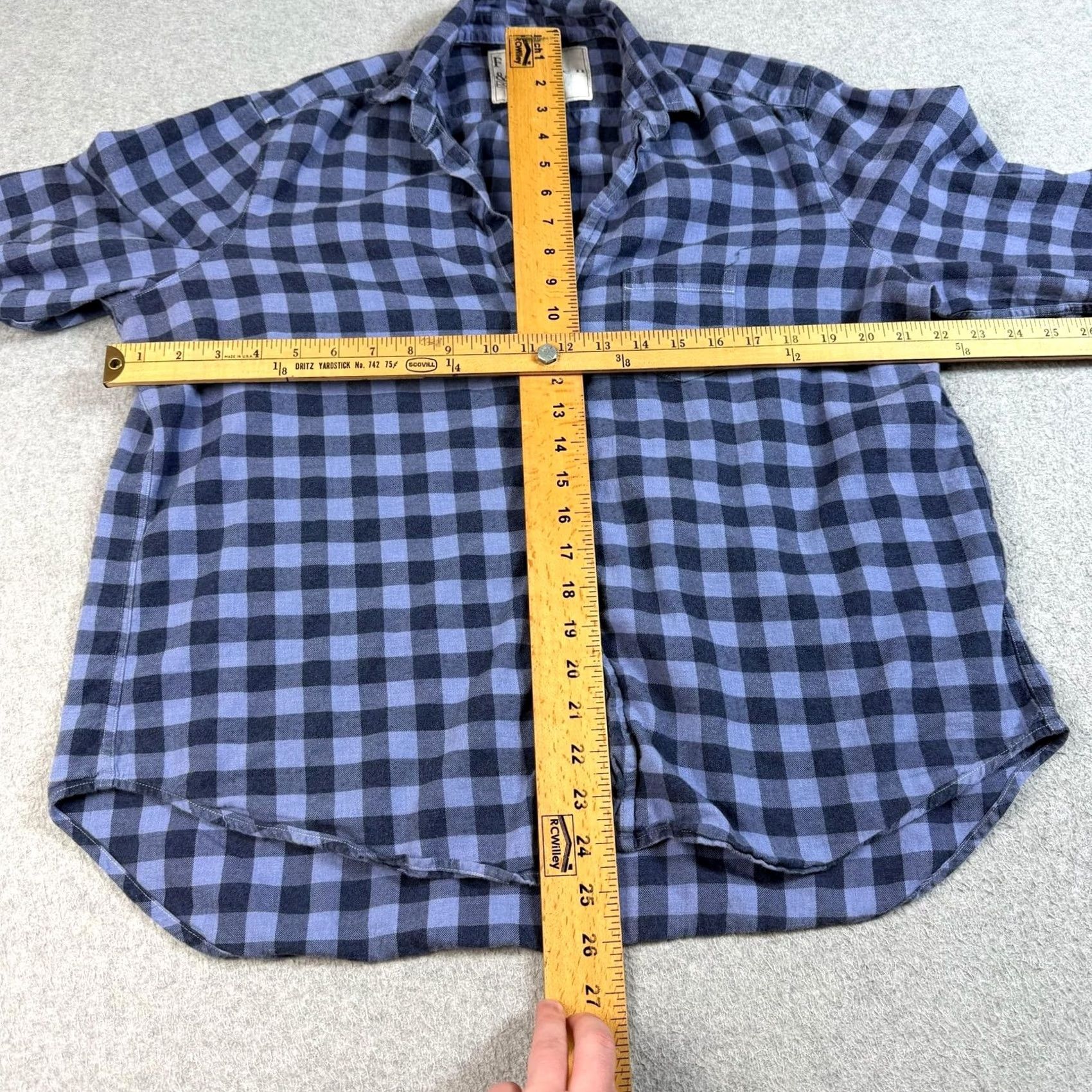 Frank & Eileen Frank & Eileen Shirt Eileen Women Large Blue Check Plaid Button Heritage Made US Size L / US 10 / IT 46 - 6 Thumbnail