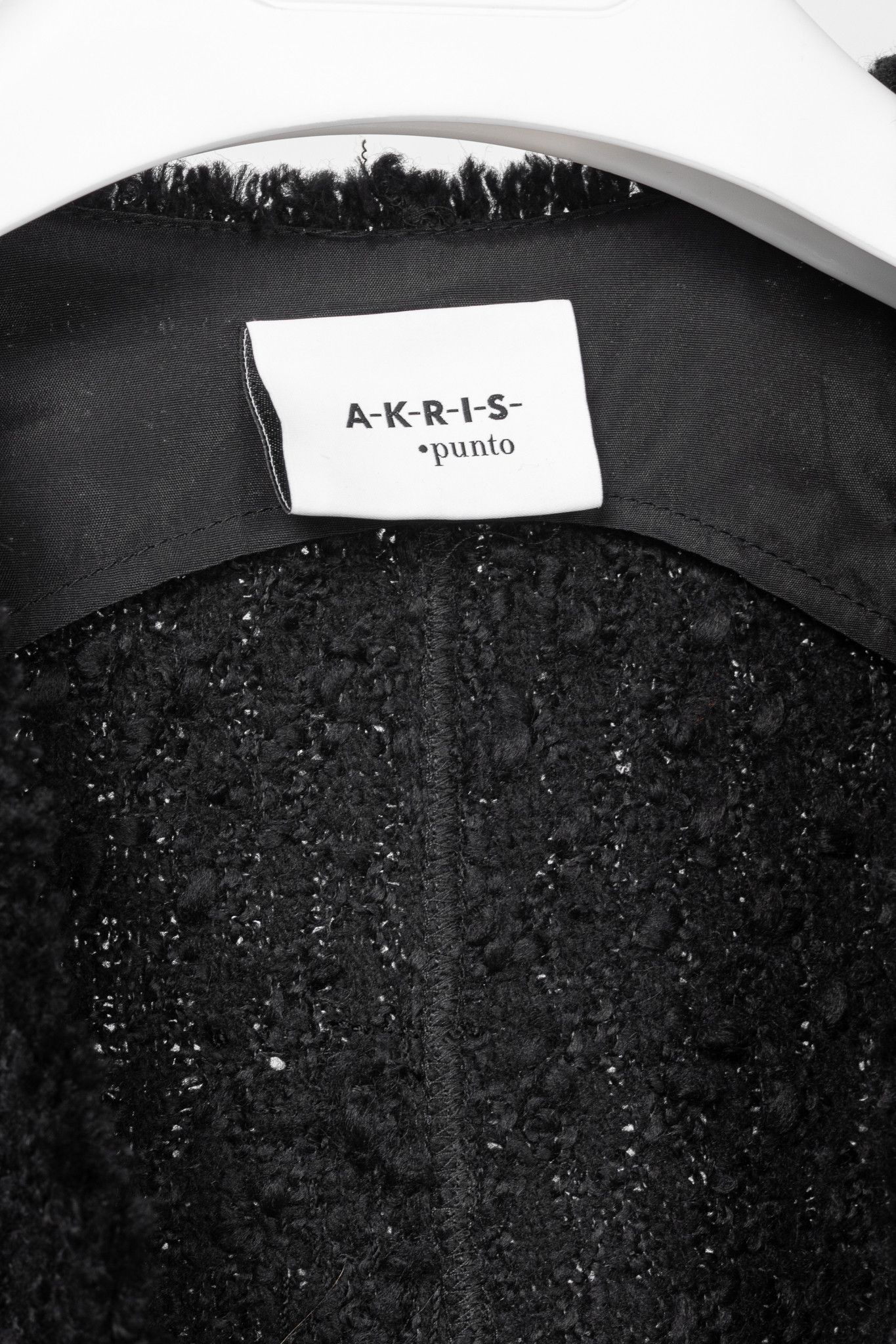 Akris Akris Punto Wool-Blend Boucle-Tweed Fringe Open-Front Jacket Size S / US 4 / IT 40 - 4 Thumbnail
