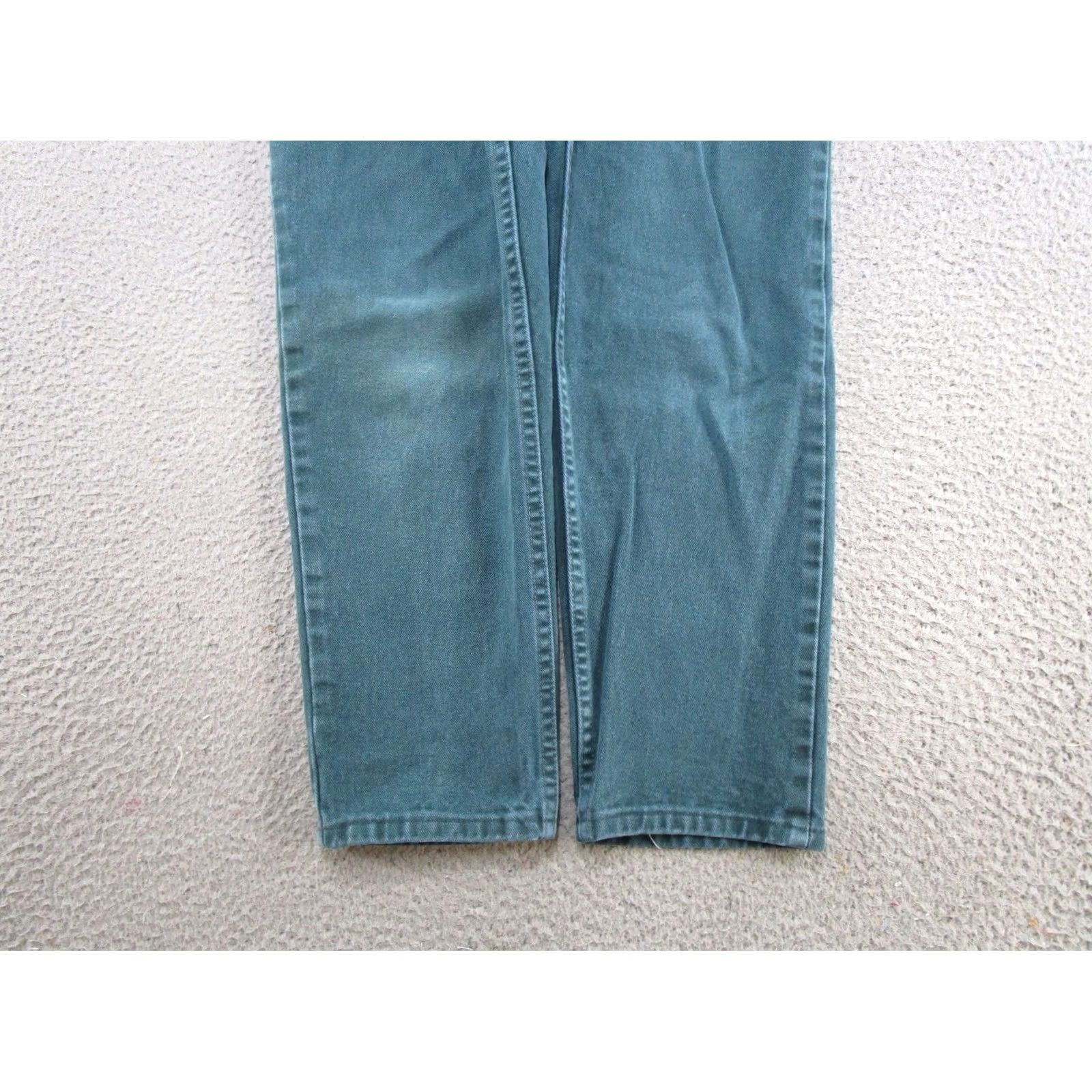 Wrangler VINTAGE Wrangler Jeans For Women 90s Green Denim High Rise Mom Size 12x30 Womens Size 34" / US 12 / IT 48 - 2 Thumbnail