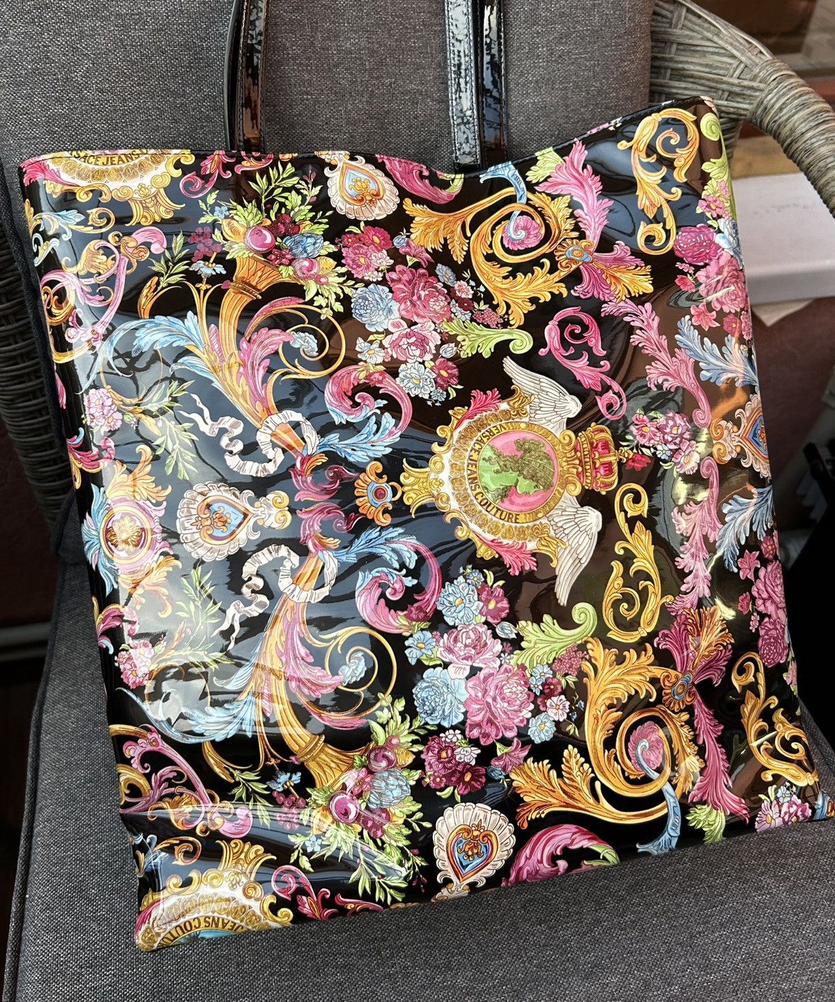 Versace Jeans Couture Versace Jeans Couture Versailles Baroque Print Tote Bag Size ONE SIZE - 4 Thumbnail