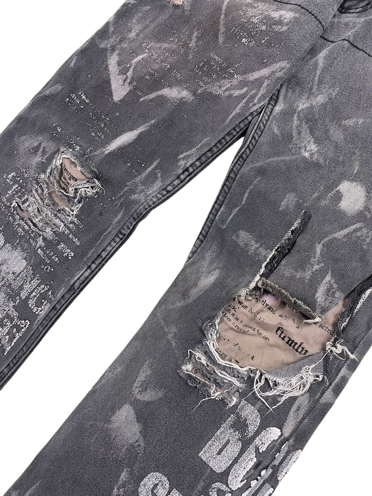 Japanese Brand × Seditionaries Japan Berning-Sho Distressed Denim Patchwork Jeans Size US 29 - 5 Thumbnail
