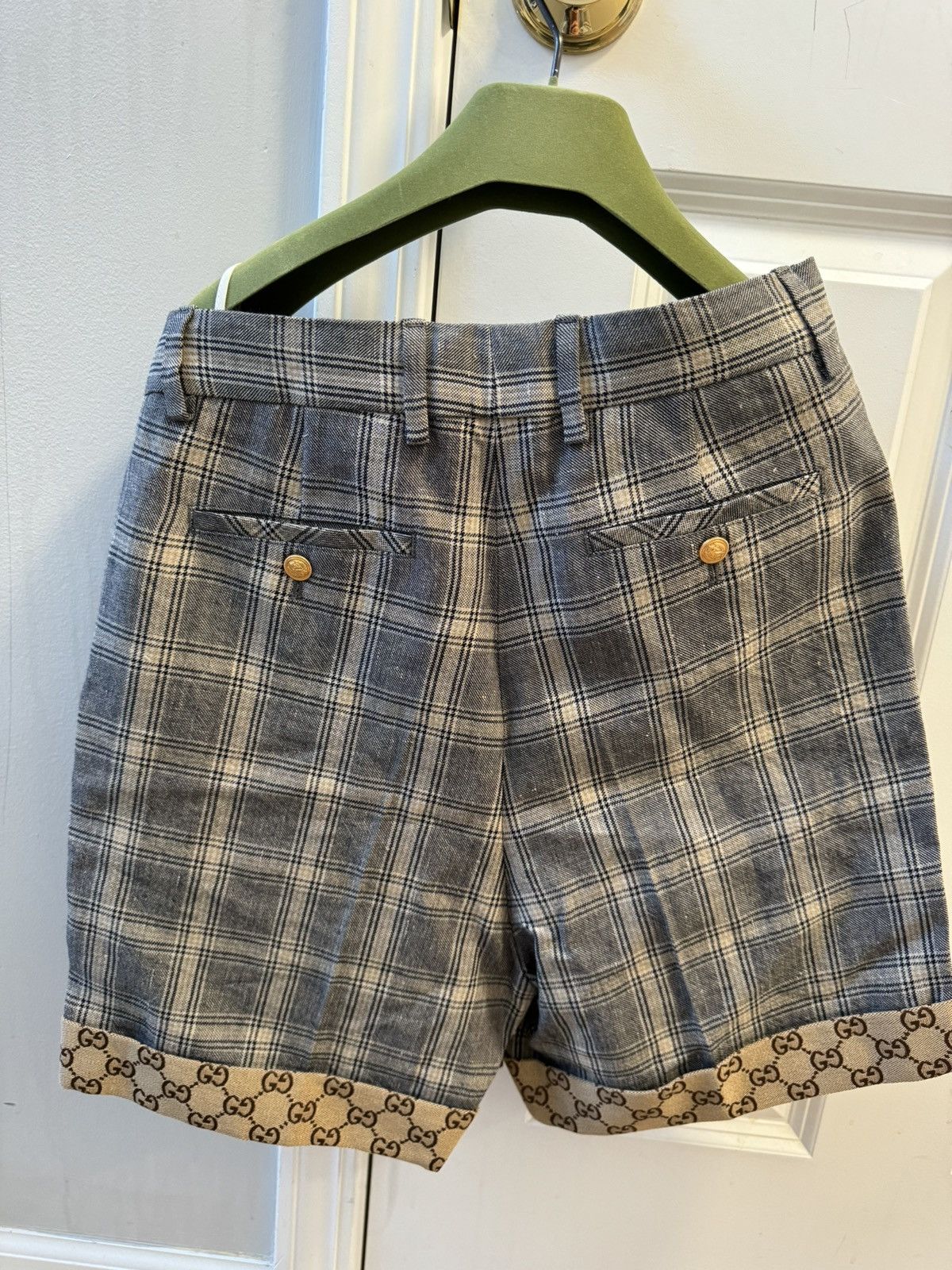Gucci Gucci Grey Prince Of Wales Check Print Tailored Size 26" / US 2 / IT 38 - 8 Thumbnail