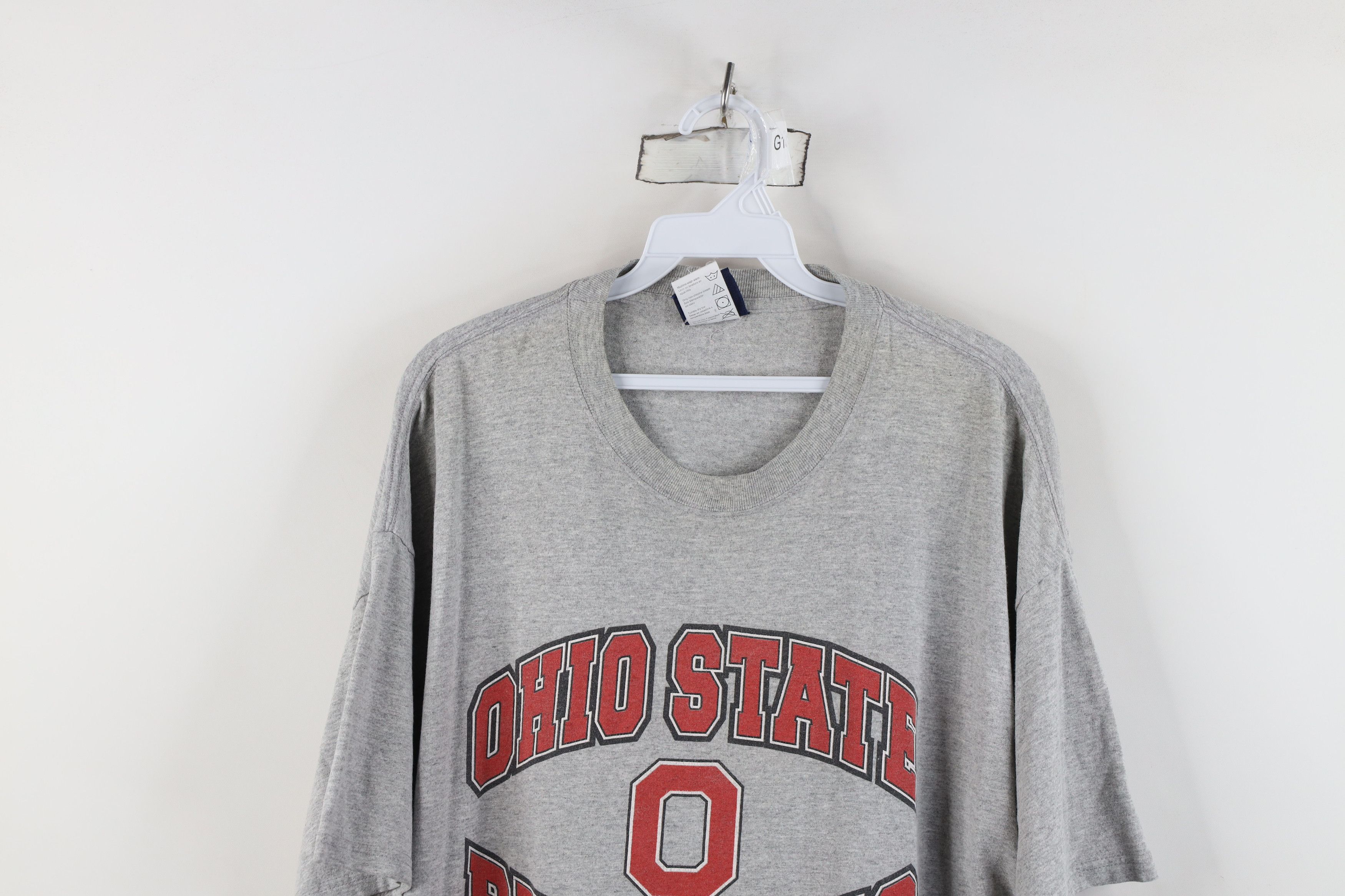 Vintage Vintage 90s State University Football T-Shirt Heather Gray Size US XL / EU 56 / 4 - 2 Thumbnail