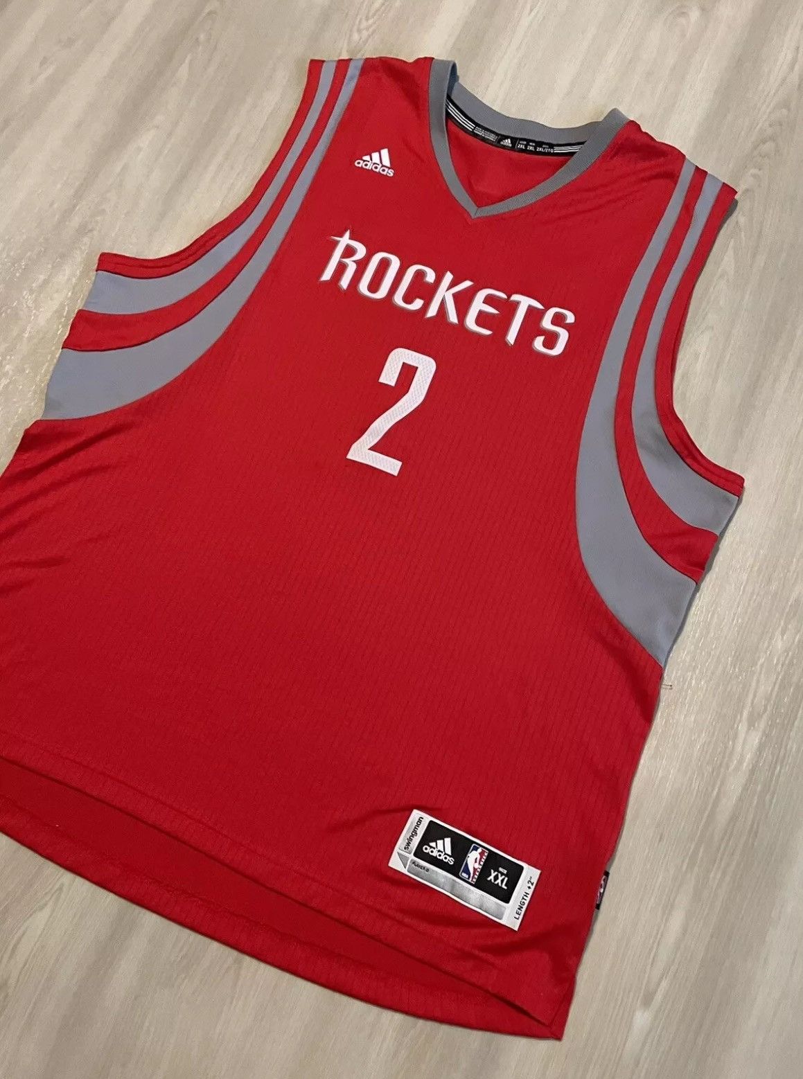 Adidas × NBA × Vintage Adidas Houston Rockets Patrick Beverley #2 NBA Size 2X Size US XXL / EU 58 / 5 - 2 Thumbnail