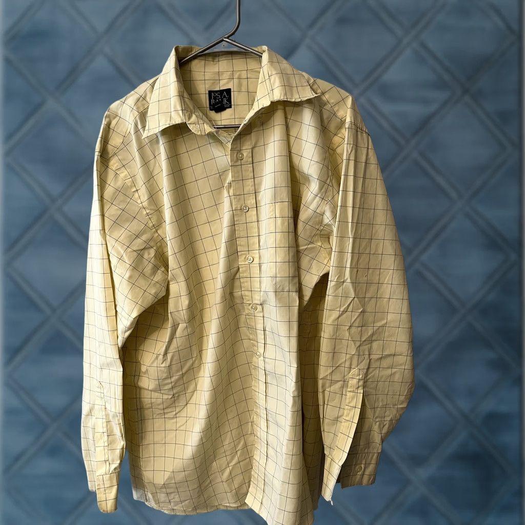 Jos. A. Bank New title: Jos A Bank Shirt Mens Size L Traveler Yellow Plaid Button Up Long Sleeve Cotton - Business, Casual, Travel Size US L / EU 52-54 / 3 - 1 Thumbnail