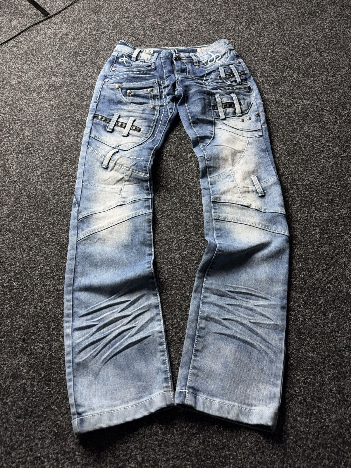 Japanese Brand Y2K JRW-4906 Japanese Style 90s Distressed Moto m Jeans Size 25" / US 0 / IT 36 - 1 Thumbnail