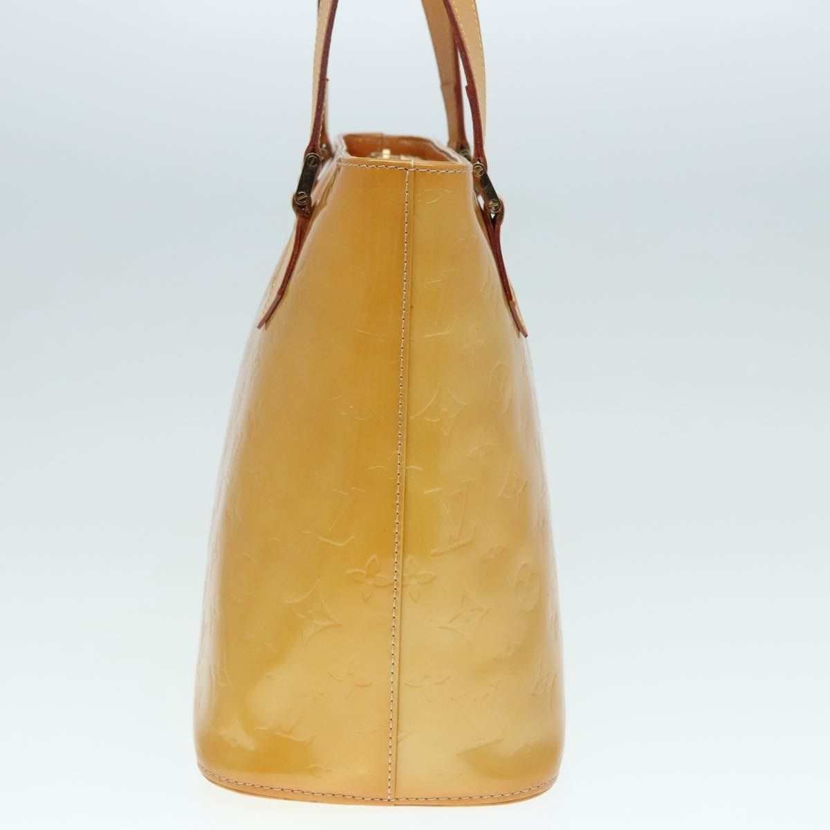 Louis Vuitton LOUIS VUITTON Monogram Vernis Houston Hand Bag Beige M91004 Size ONE SIZE - 4 Thumbnail