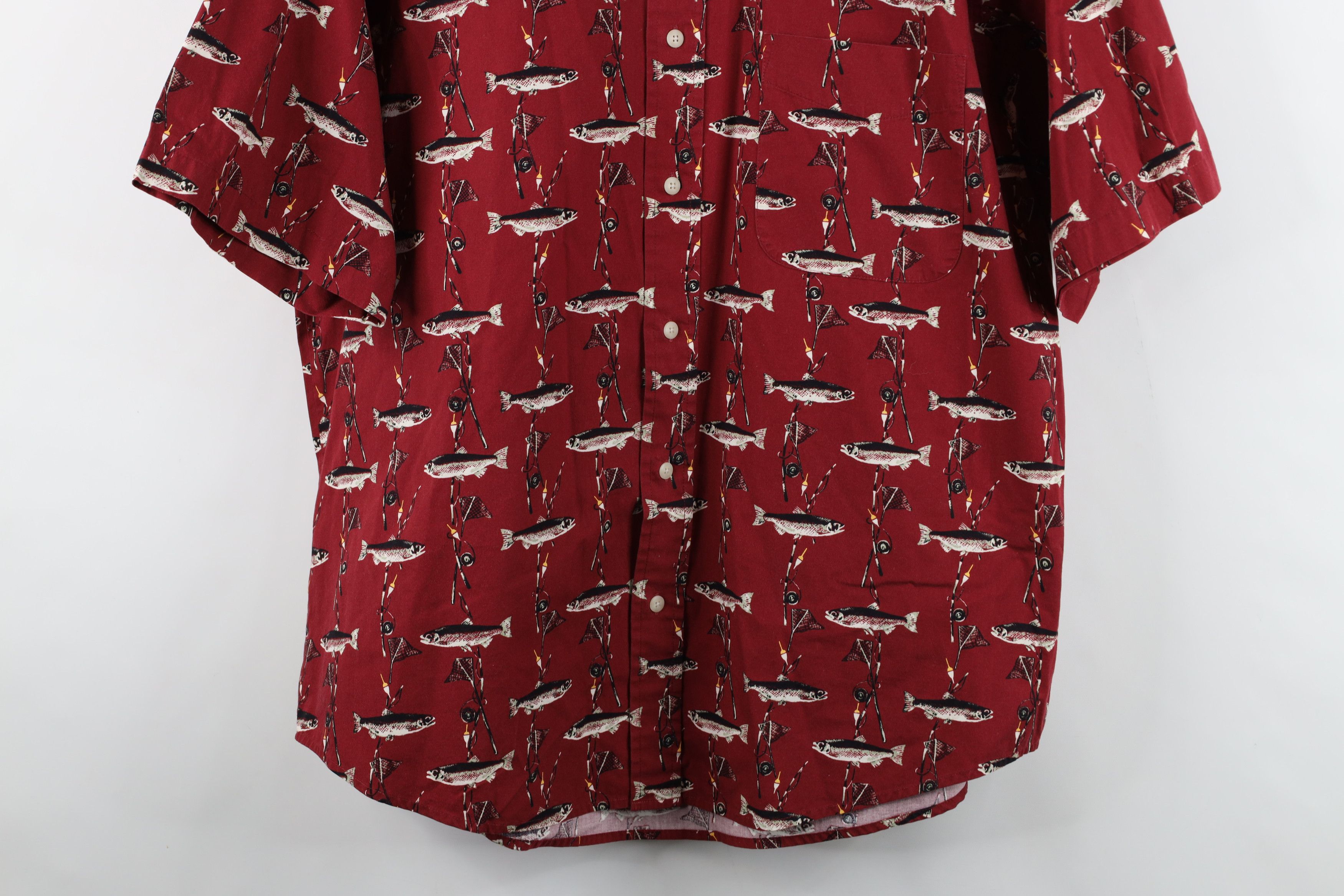 Vintage Vintage 90s Y2K All Over Print Short Sleeve Button Shirt Size US L / EU 52-54 / 3 - 3 Thumbnail