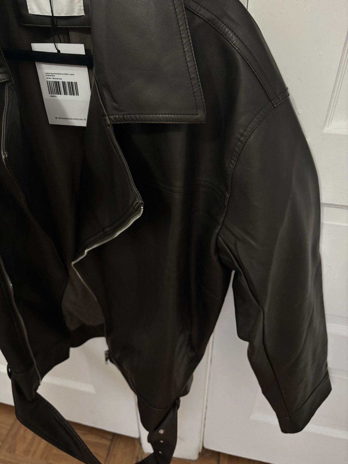 PRINCESS POLLY Princess Polly Leather Jacket Size L / US 10 / IT 46 - 4 Thumbnail